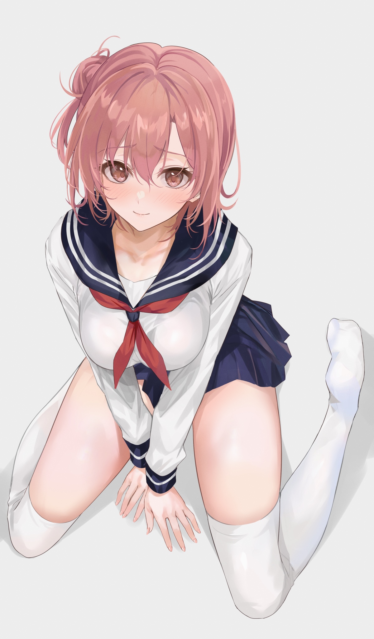 Yuigahama Yui in School Uniform Fan Art HD Phone Wallpaper