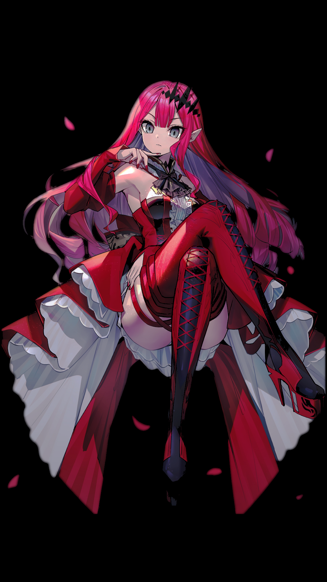 Baobhan Sith in a red dress HD Phone Wallpaper