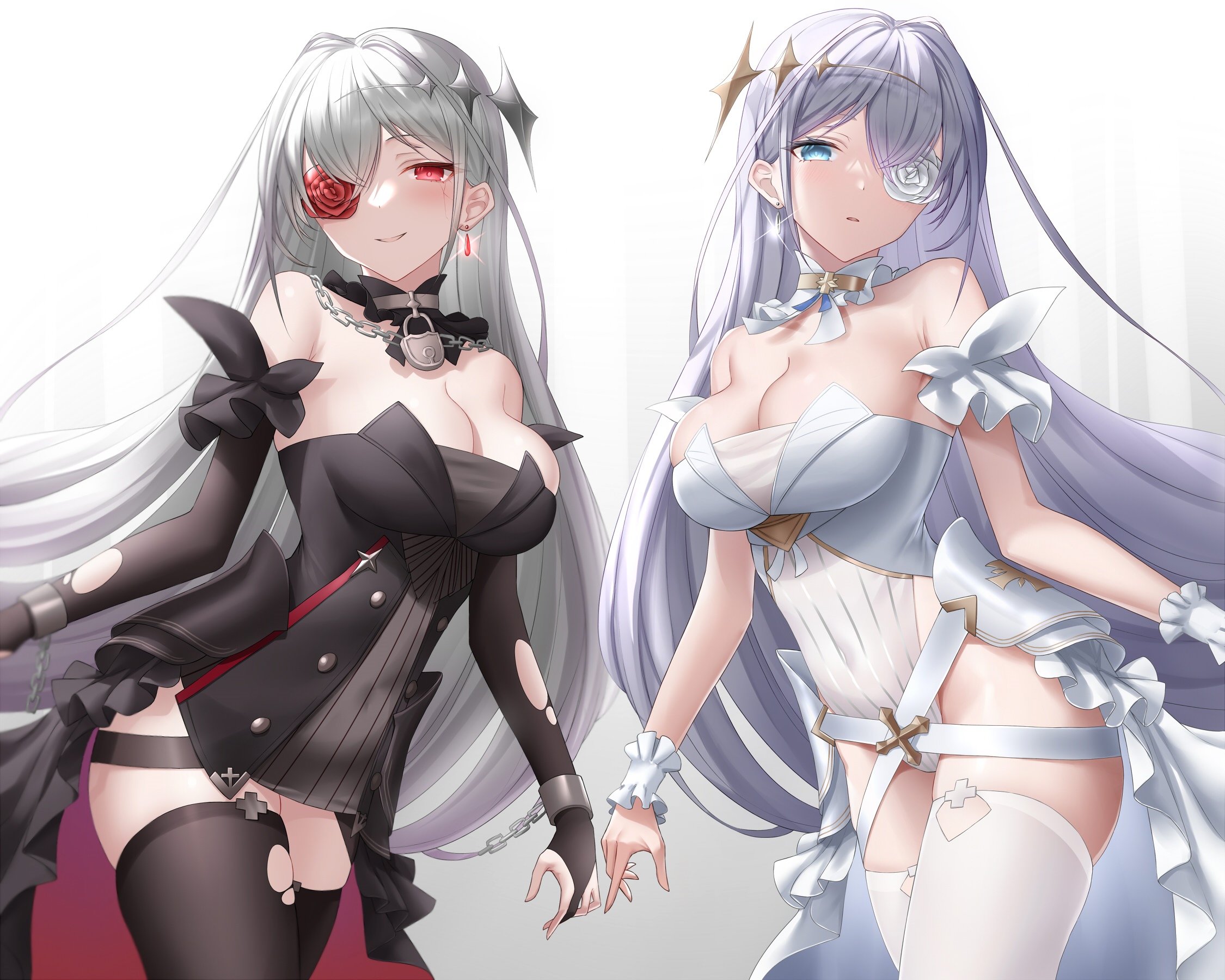 Azur Lane fan art of Emden twins HD Wallpaper