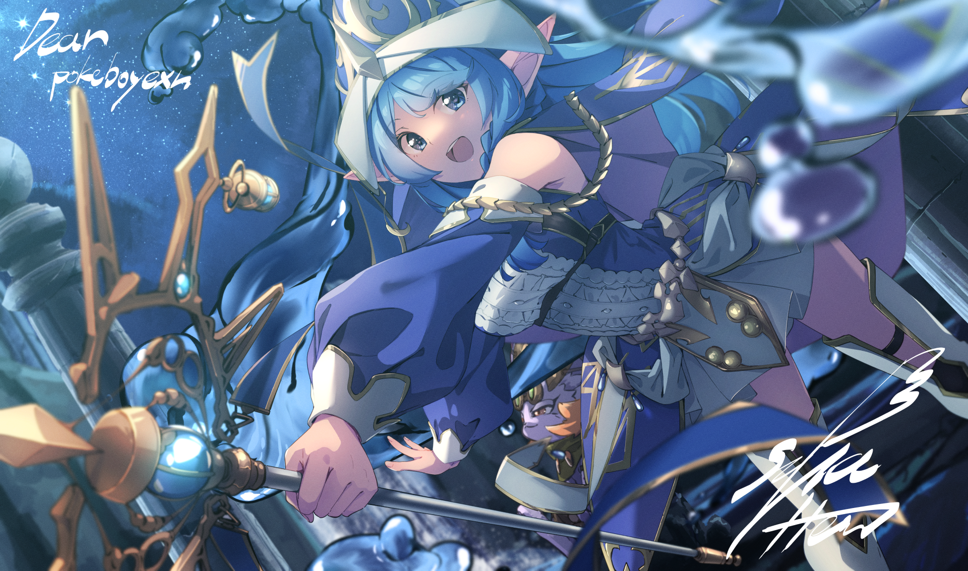 Water Enchantress of the Temple Yu-Gi-Oh! Fan Art HD Wallpaper