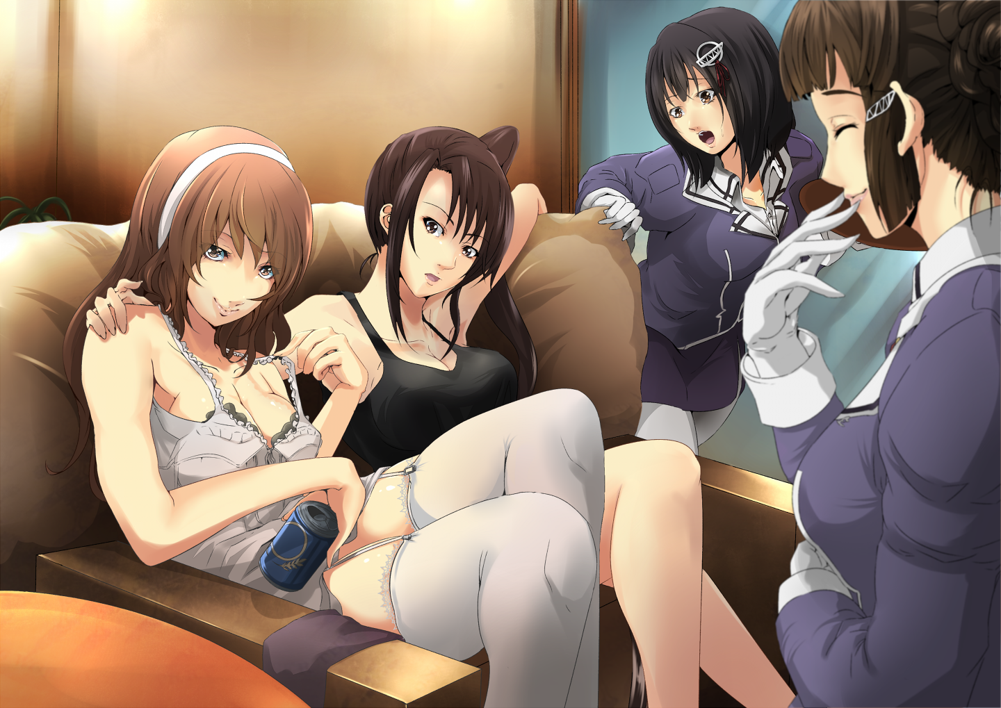 Kantai Collection fan art of Nachi, Haguro, and Ashigara HD Wallpaper