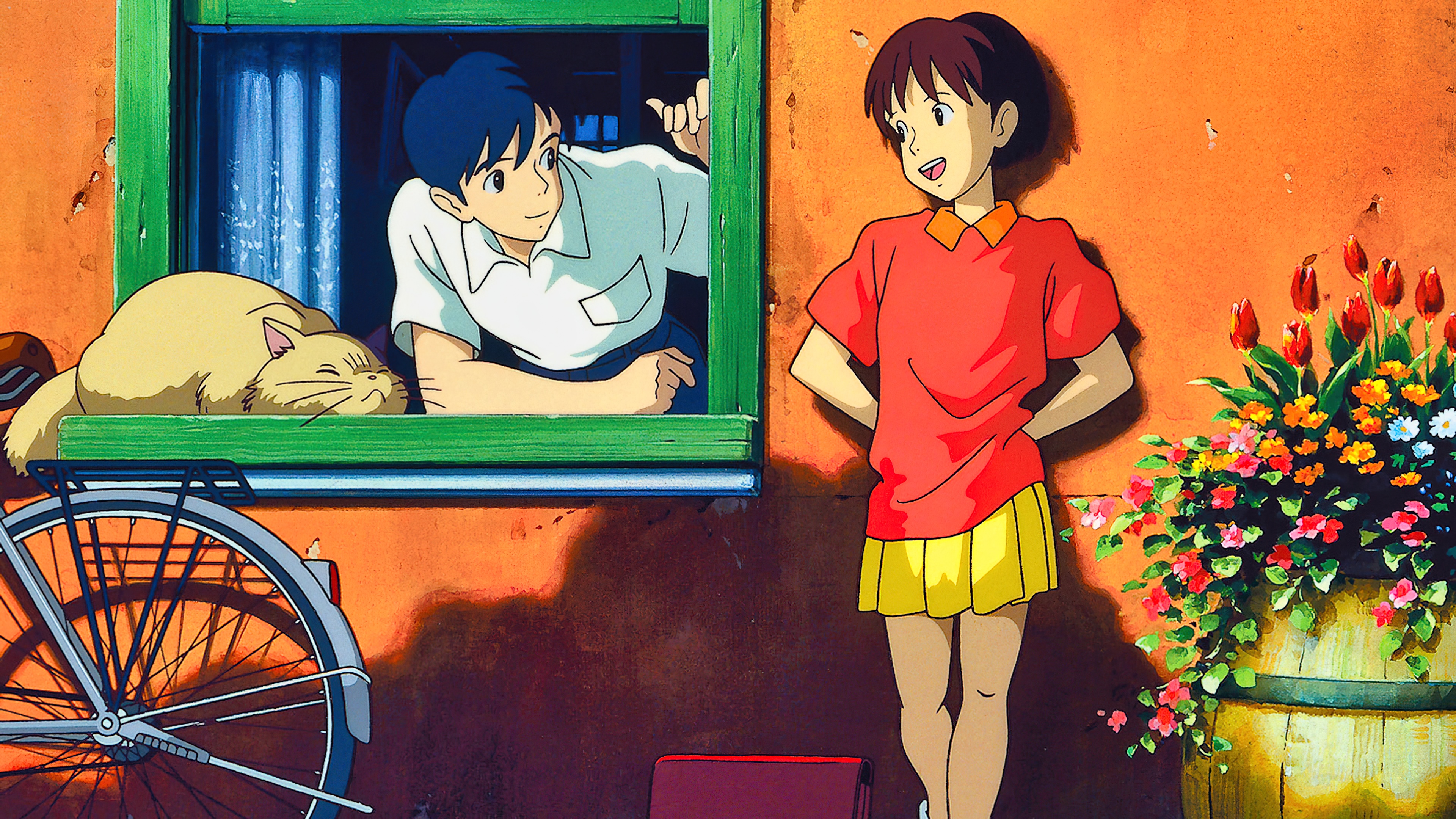 Shizuku Tsukishima and Seiji Amasawa in Whisper of the Heart HD Wallpaper