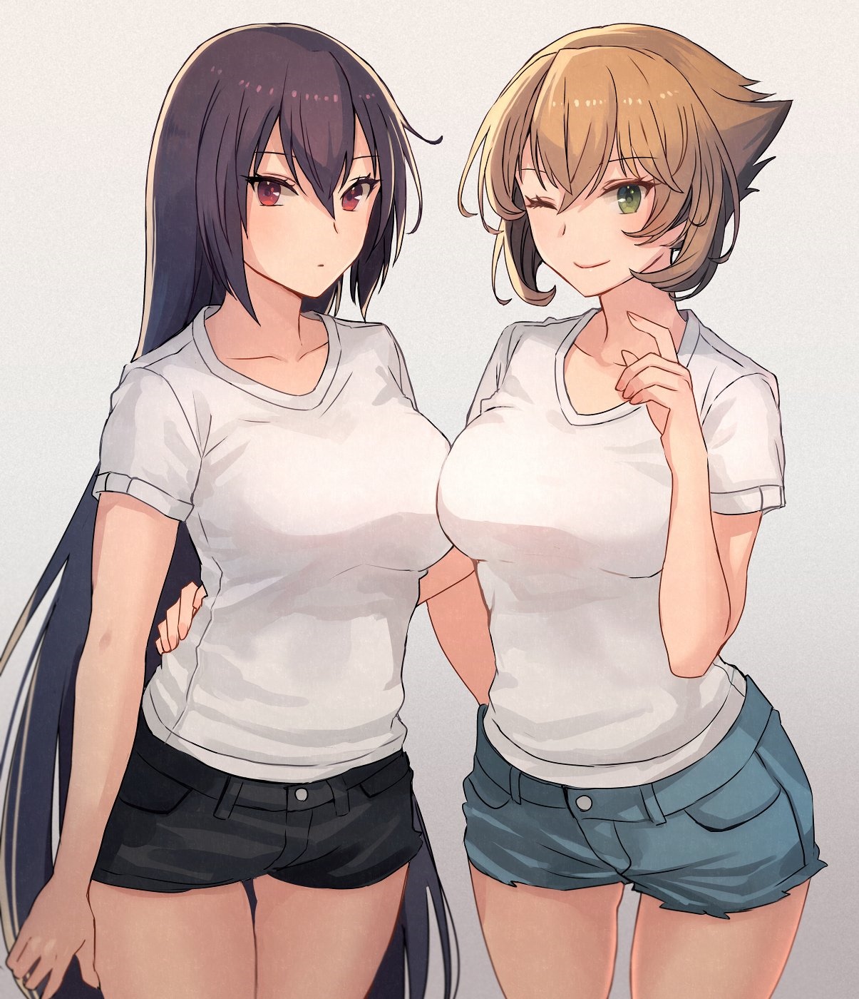 Nagato and Mutsu from Kantai Collection fan art HD Phone Wallpaper
