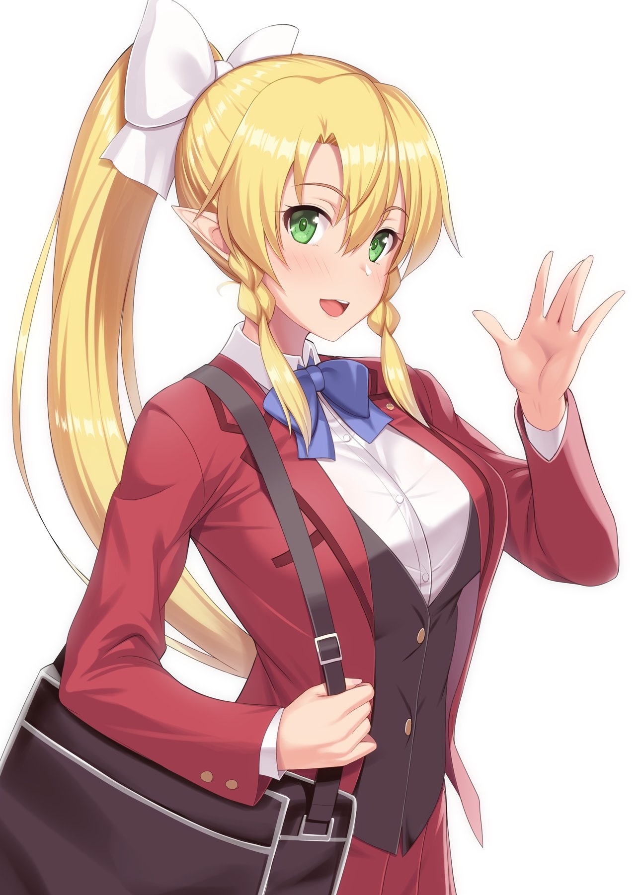 Kirigaya Suguha from Sword Art Online in school uniform HD Phone Wallpaper
