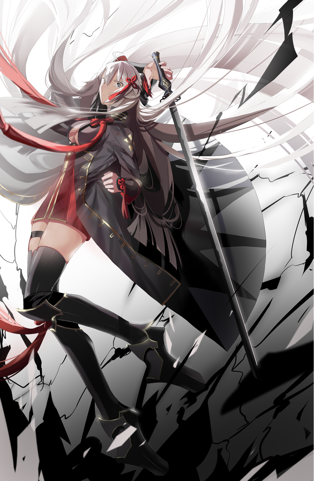 Okita Soji Fan Art from Fate/Grand Order HD Phone Wallpaper