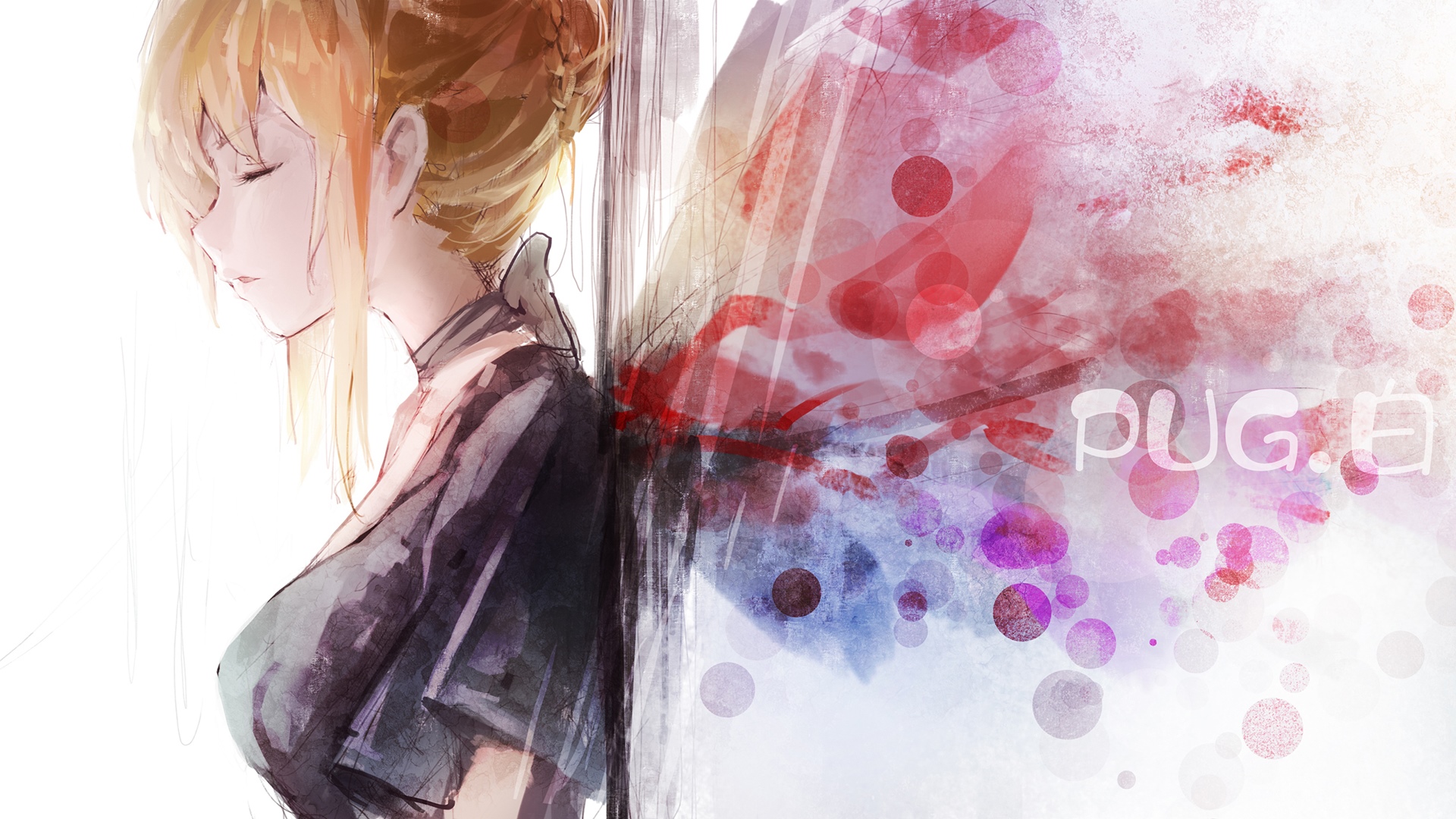 Artoria Pendragon from Fate series HD Wallpaper