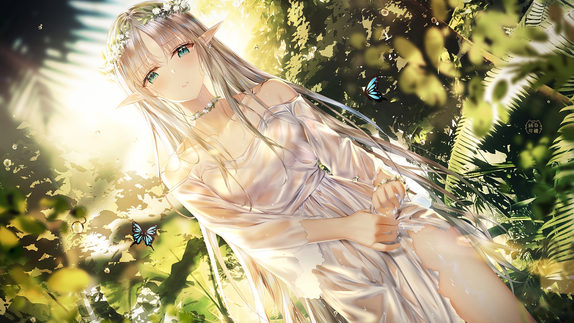Junpaku Karen Elf Artwork HD Wallpaper