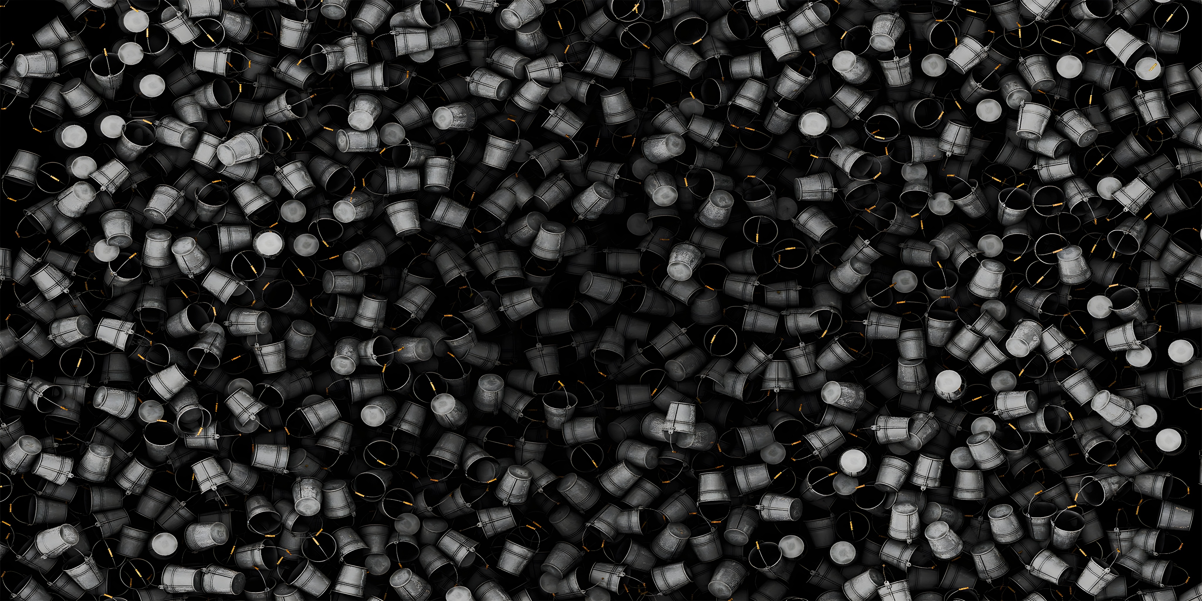 4K Pattern of Buckets HD Wallpaper