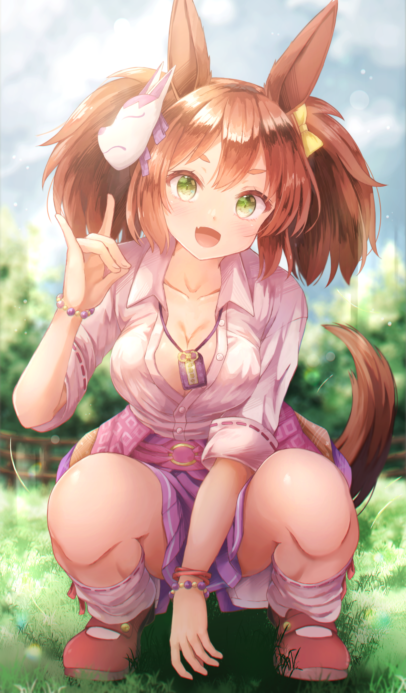Uma Musume Pretty Derby fan art of Inari One HD Phone Wallpaper