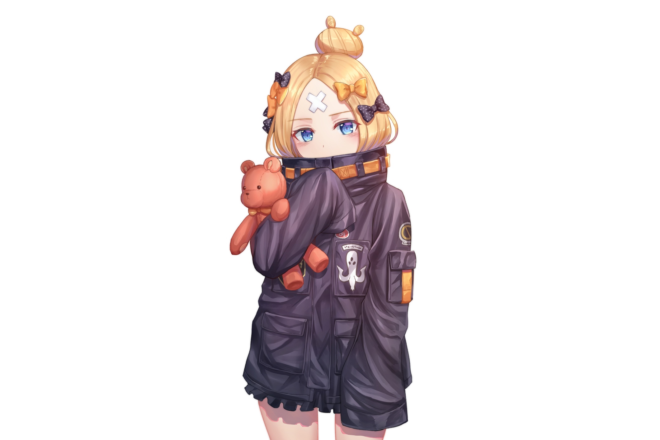 Abigail Williams from Fate/Grand Order holding a teddy bear HD Wallpaper