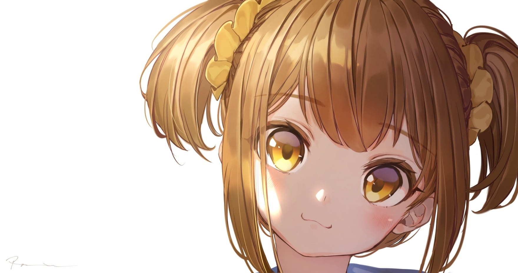 Popuko anime girl with pigtails HD Wallpaper