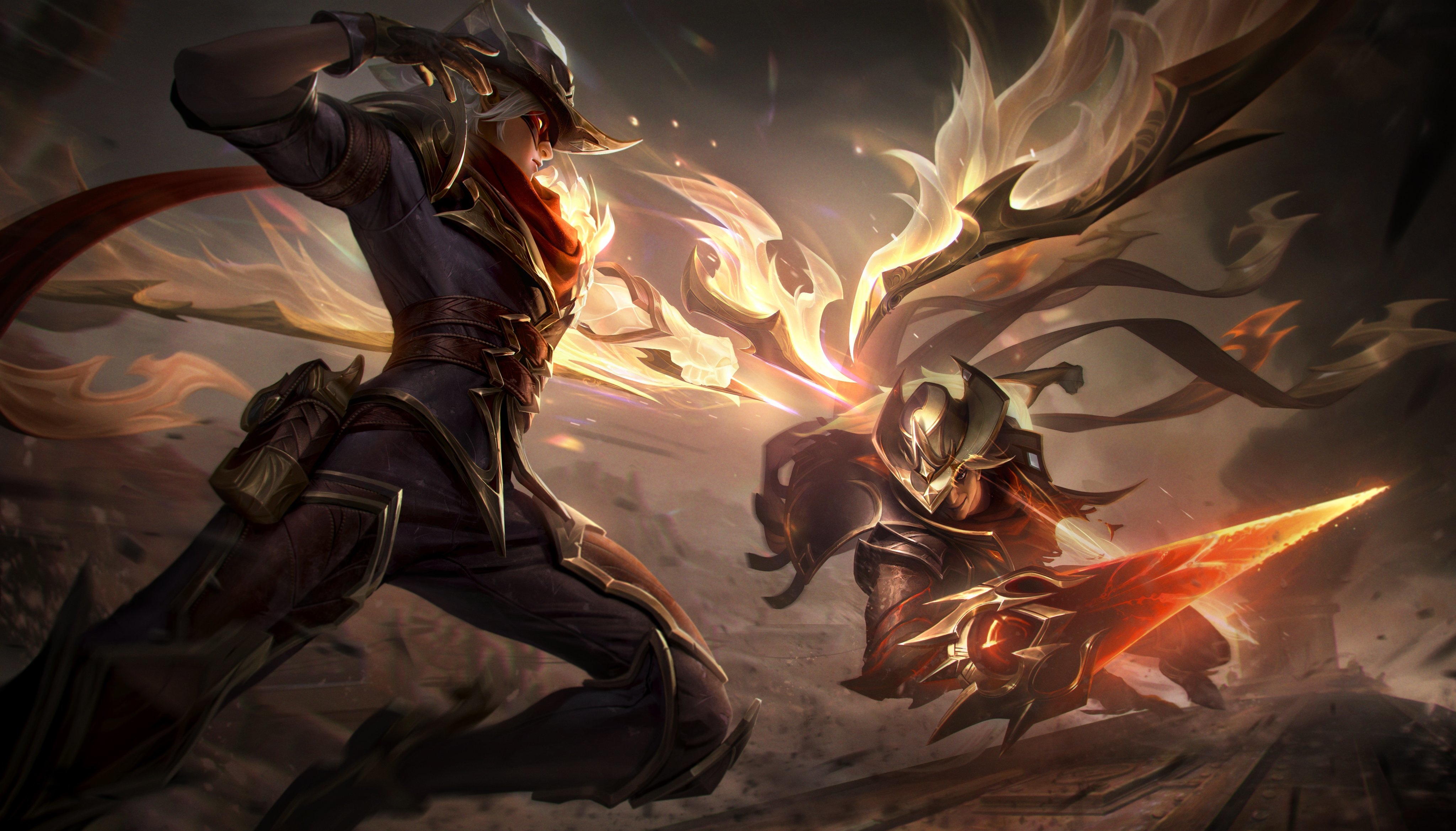 High Noon Varus and Talon fighting HD Wallpaper