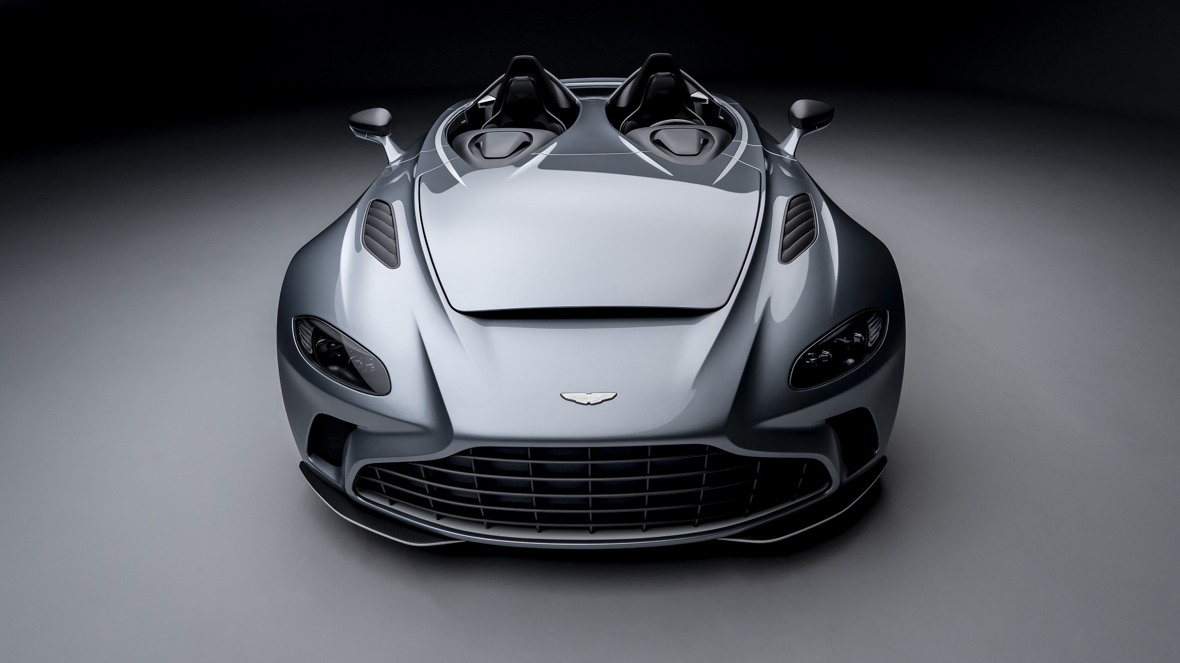 Aston Martin V12 Speedster in Silver HD Wallpaper