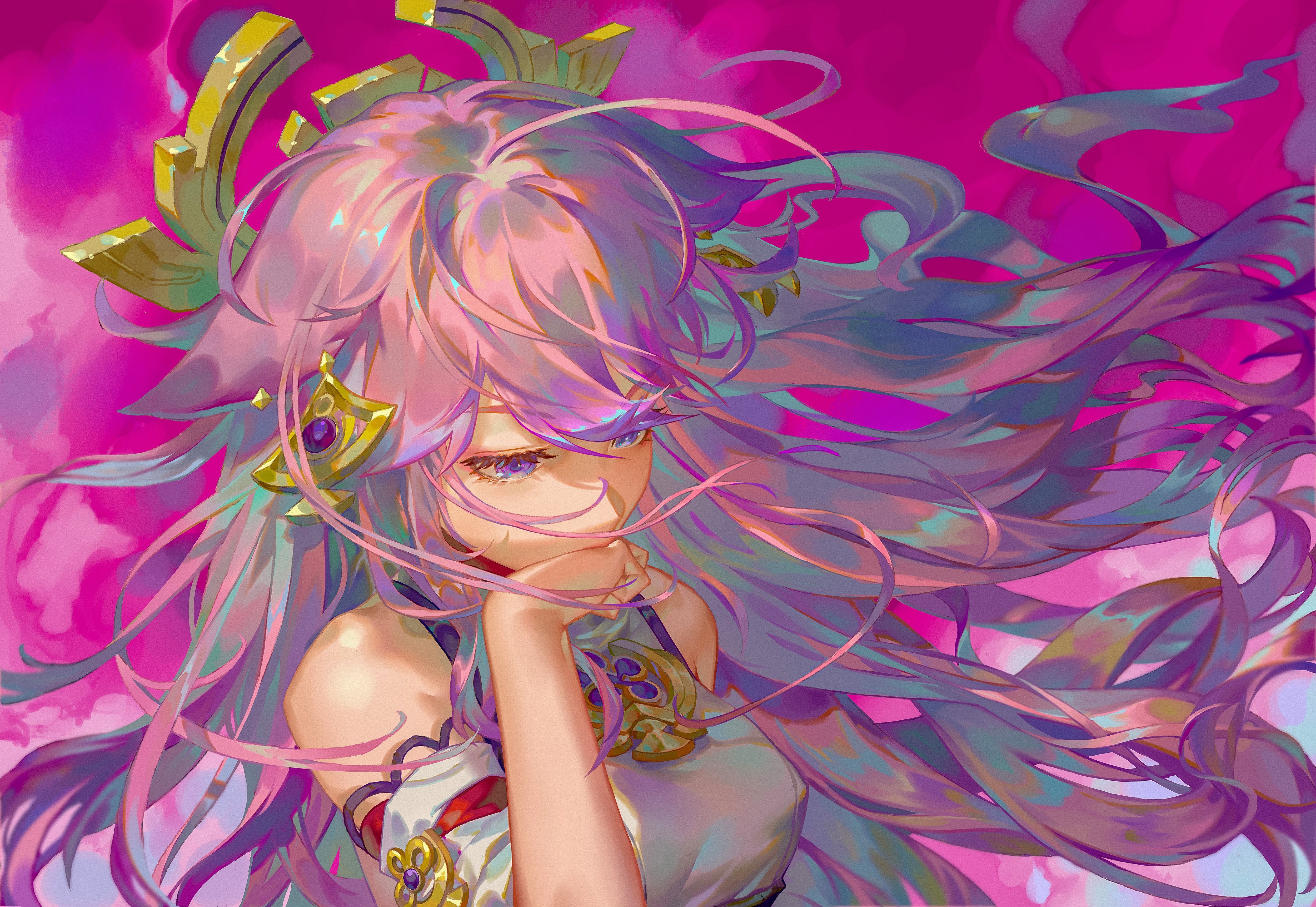 4K Yae Miko from Genshin Impact HD Wallpaper