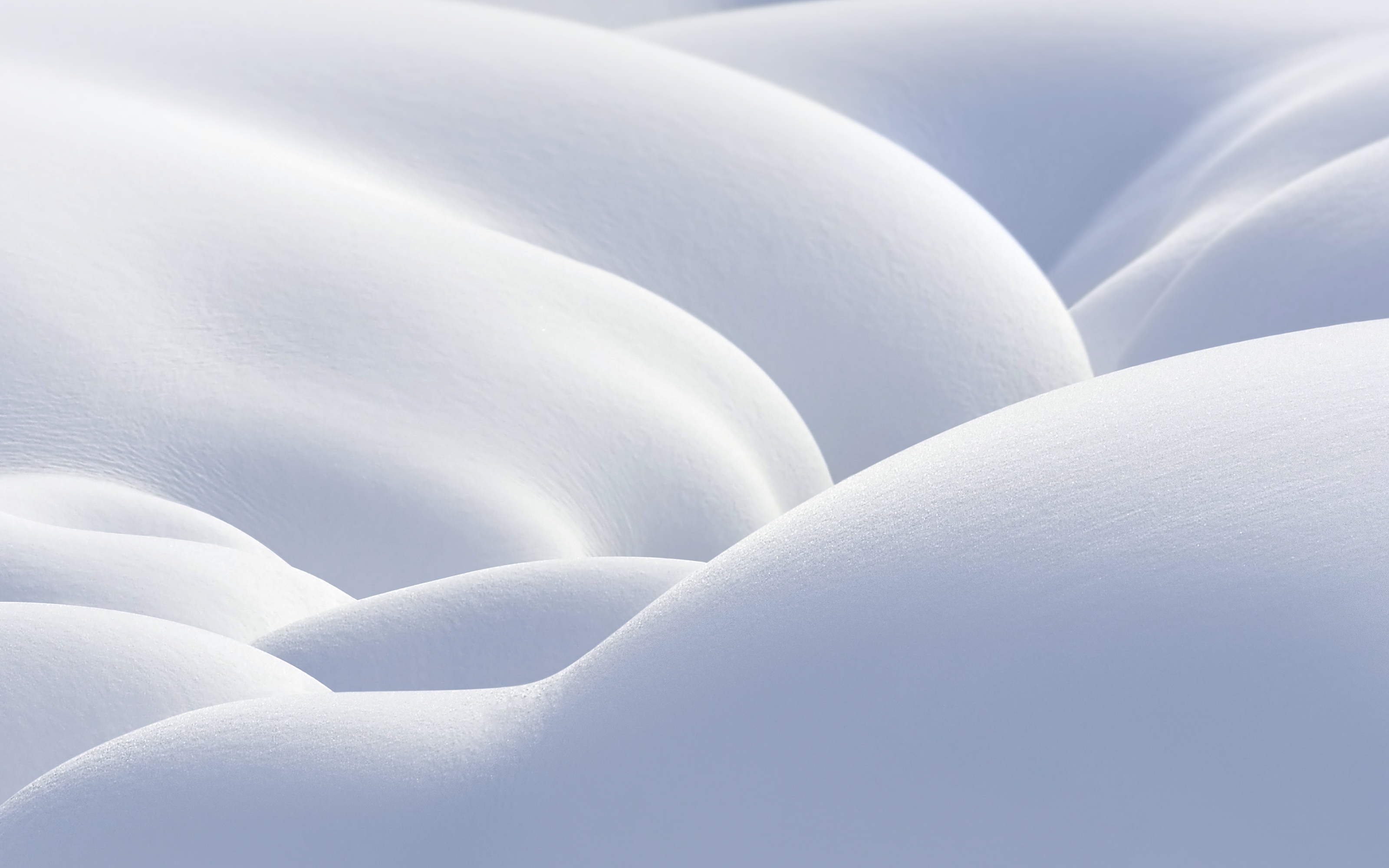 Abstract minimalist snow dunes with soft light HD Wallpaper