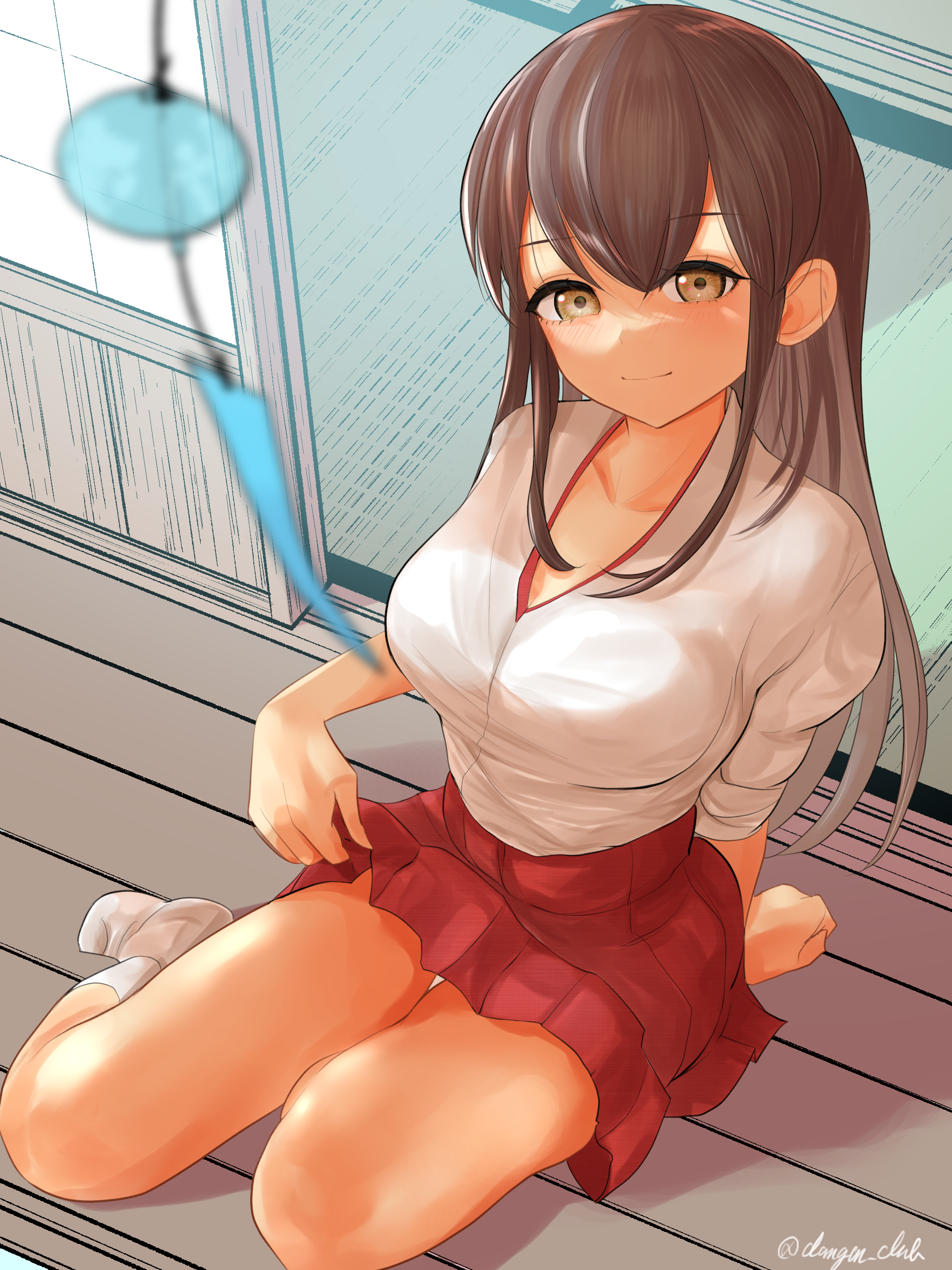 Akagi from Kantai Collection fan art HD Phone Wallpaper