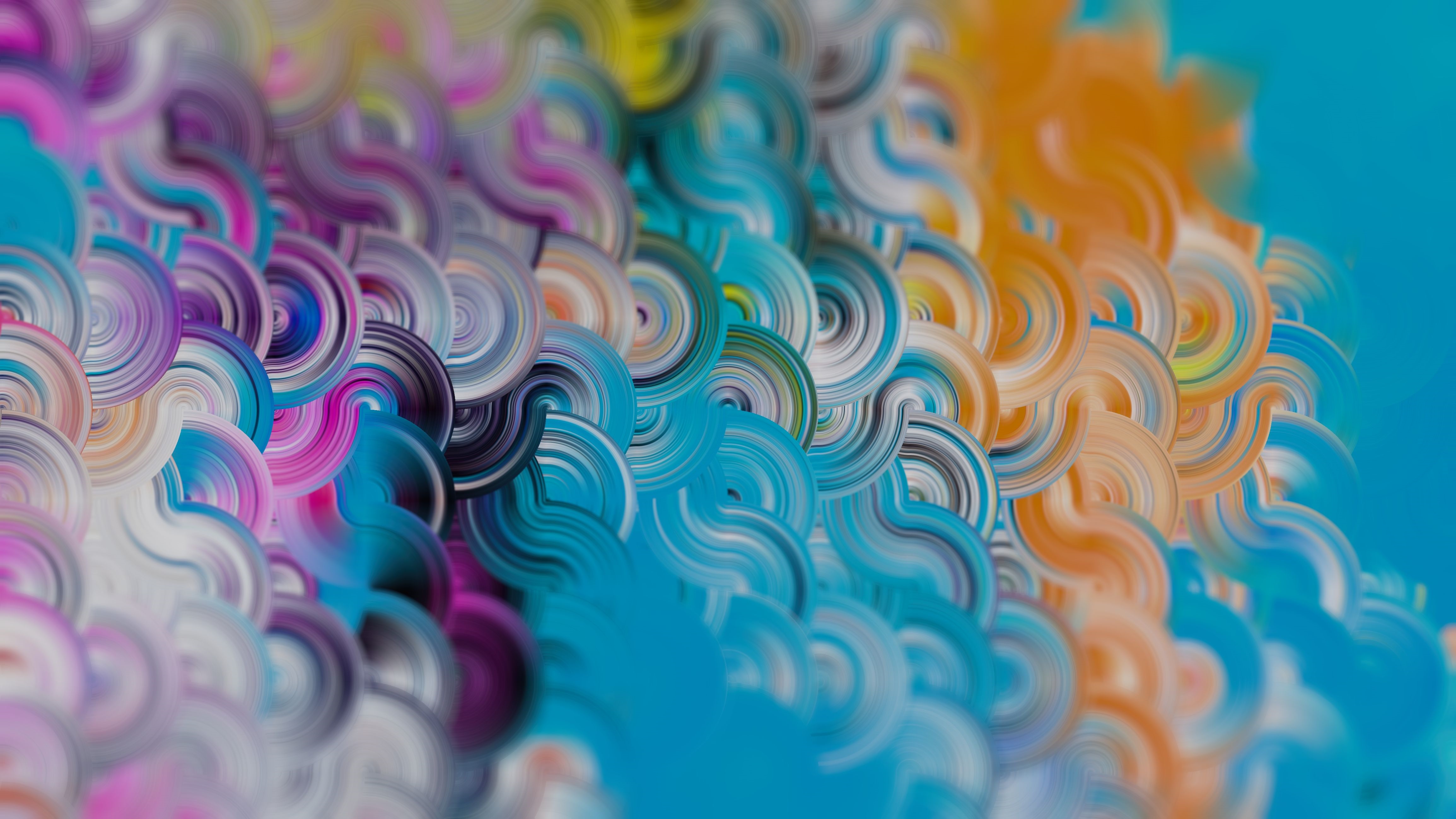 4K Abstract Colorful Swirls HD Wallpaper