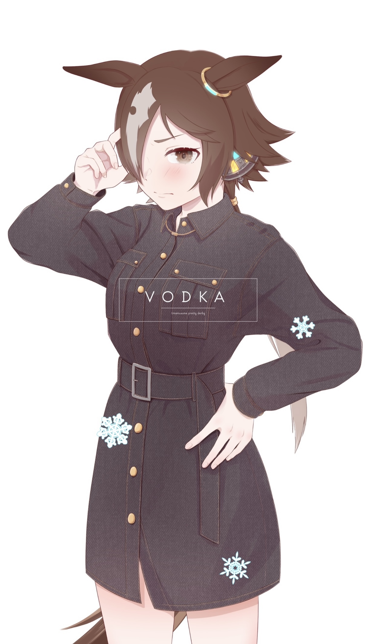 Uma Musume Pretty Derby Horse Girl with Vodka HD Phone Wallpaper