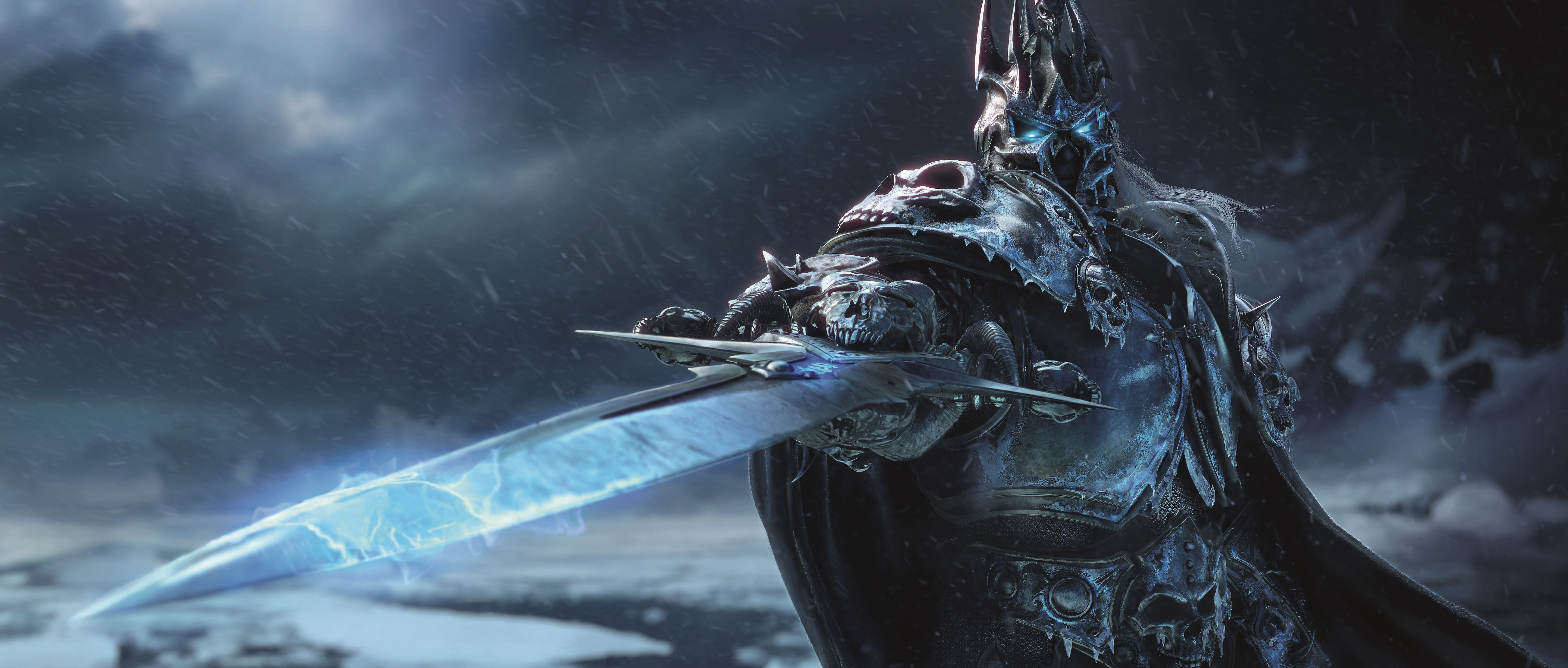 4K The Lich King with Frostmourne HD Wallpaper