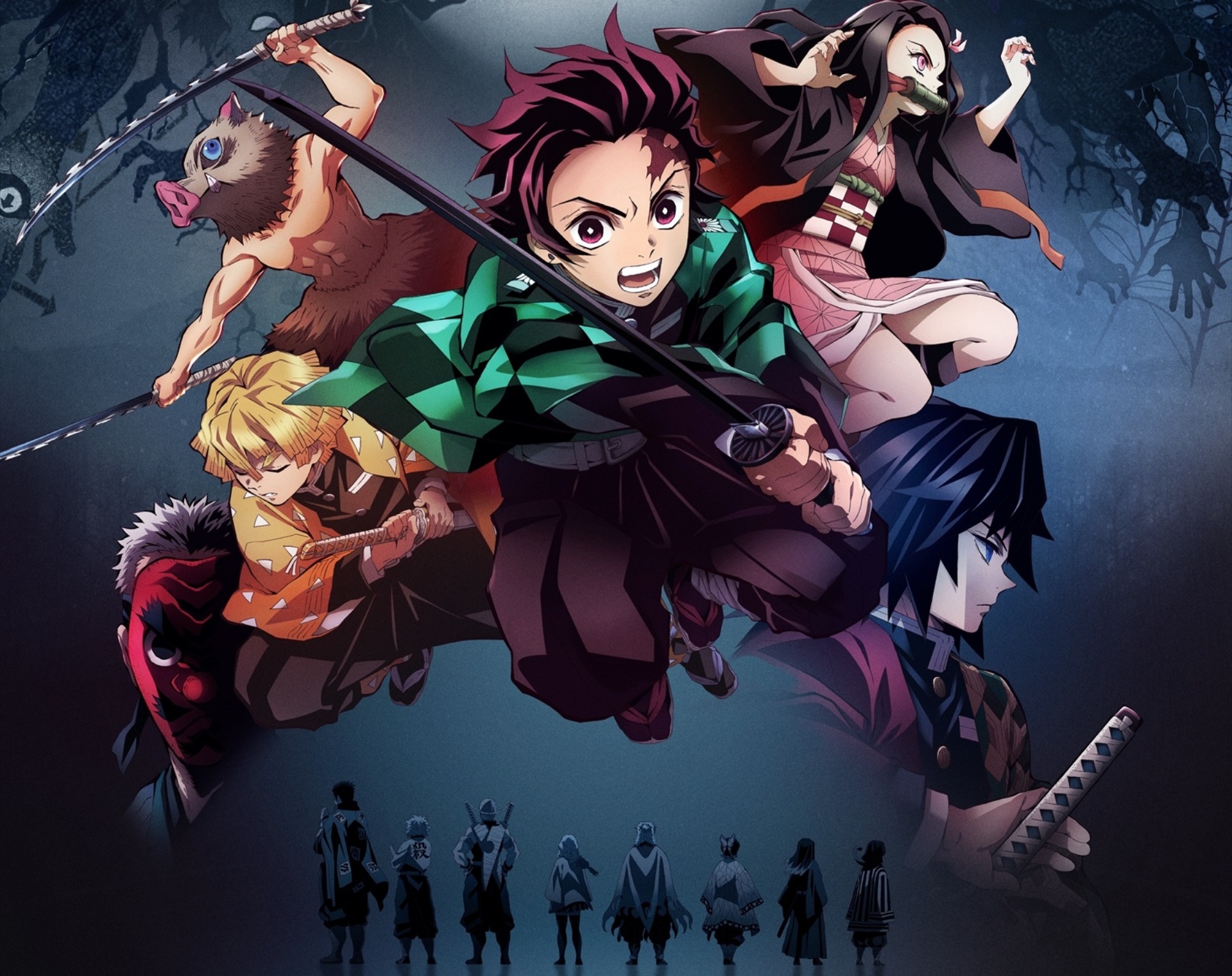 Demon Slayer: Kimetsu no Yaiba characters HD Wallpaper