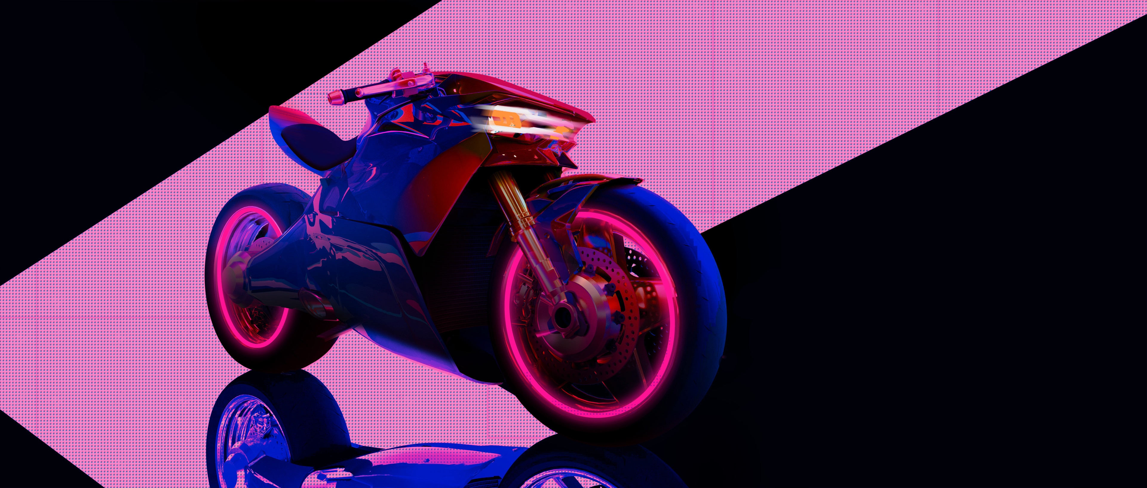 4K Concept Art of a Futuristic Motorcycle HD Wallpaper