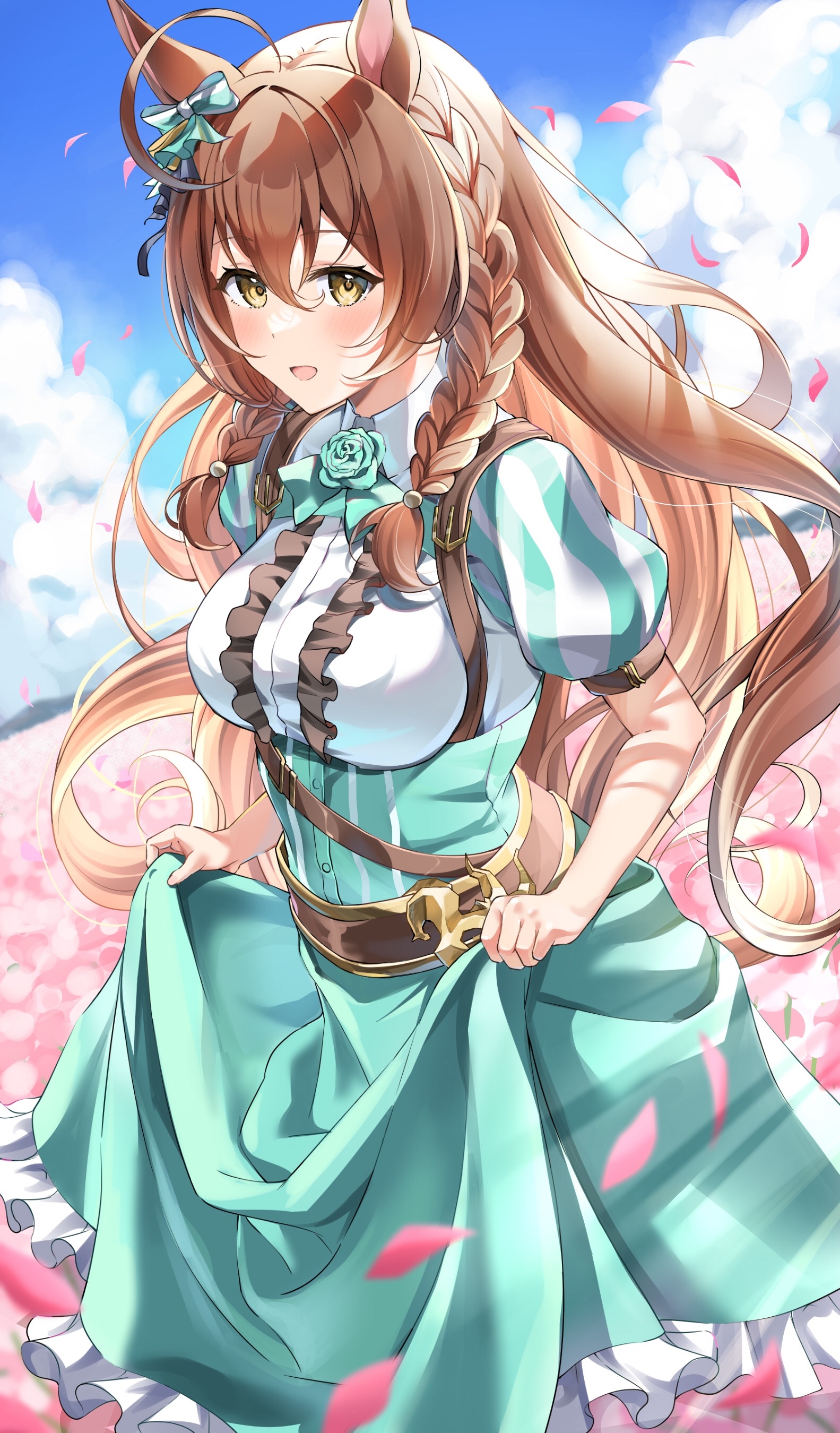 Mejiro Bright Uma Musume Pretty Derby Fan Art HD Phone Wallpaper