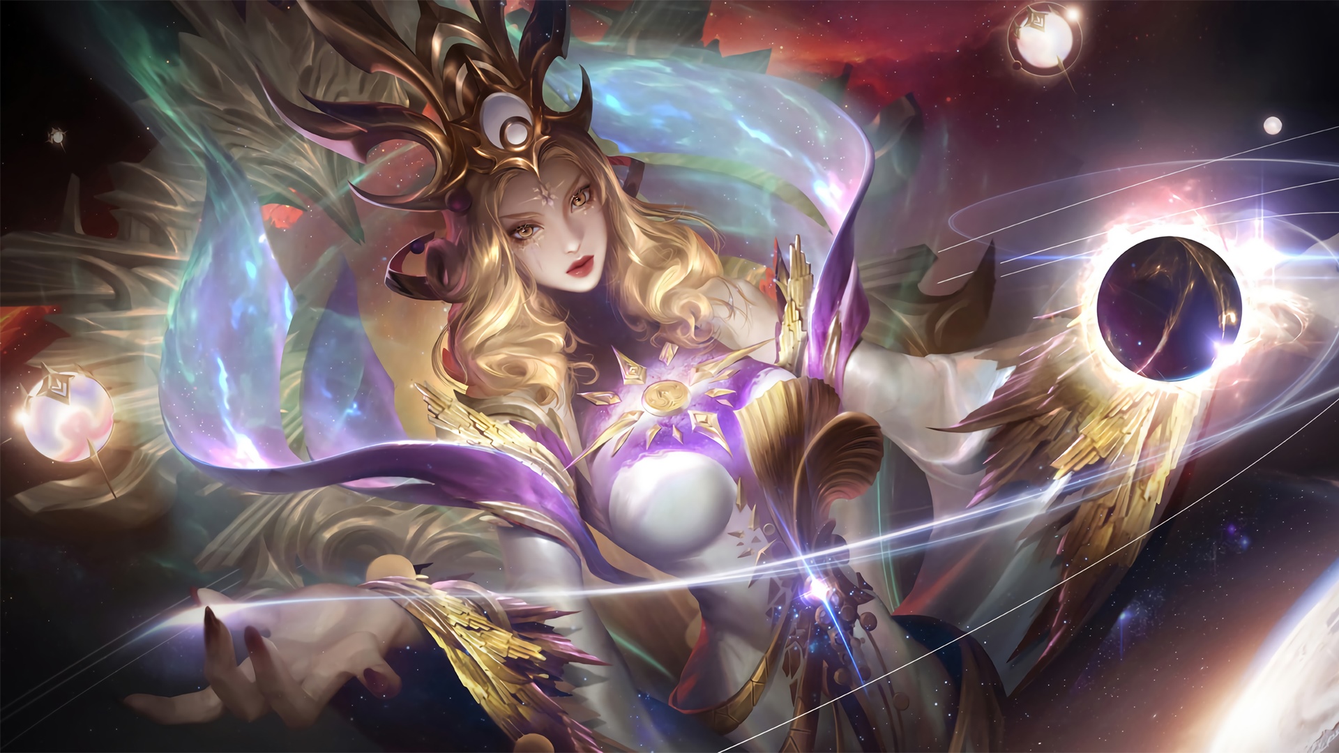 Honor of Kings Space Art Character HD Wallpaper