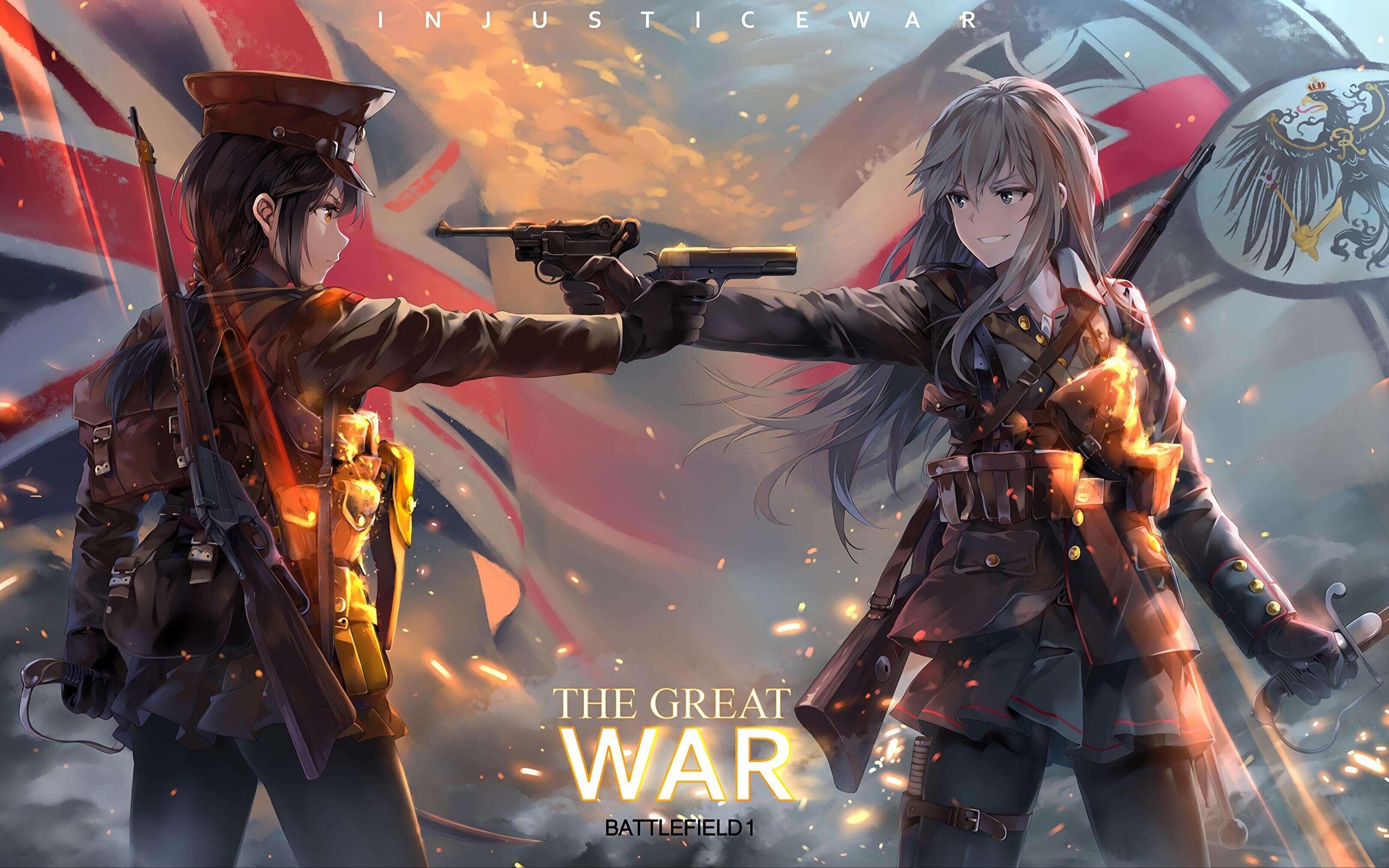 Battlefield 1 The Great War Anime Girls HD Wallpaper