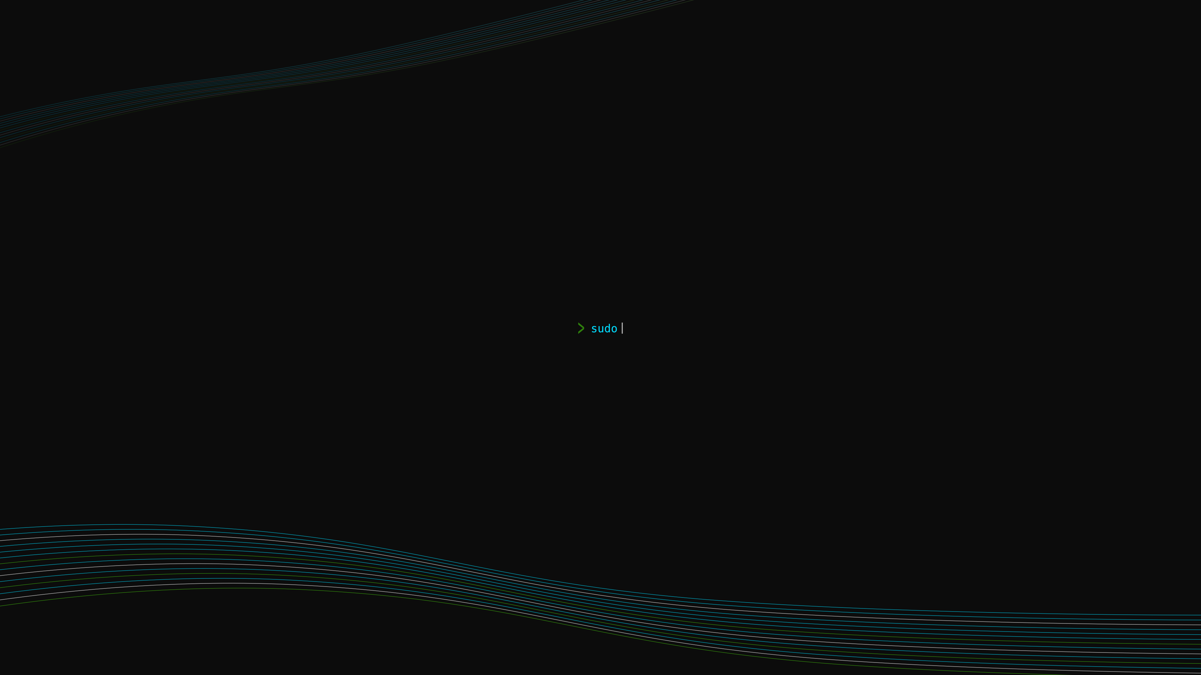 4K dark terminal with sudo command HD Wallpaper