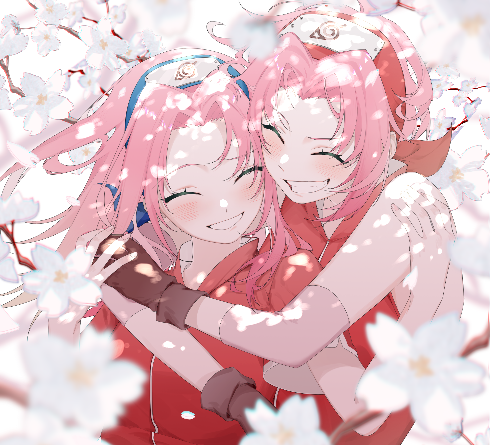 Naruto Sakura Haruno hugging herself HD Wallpaper