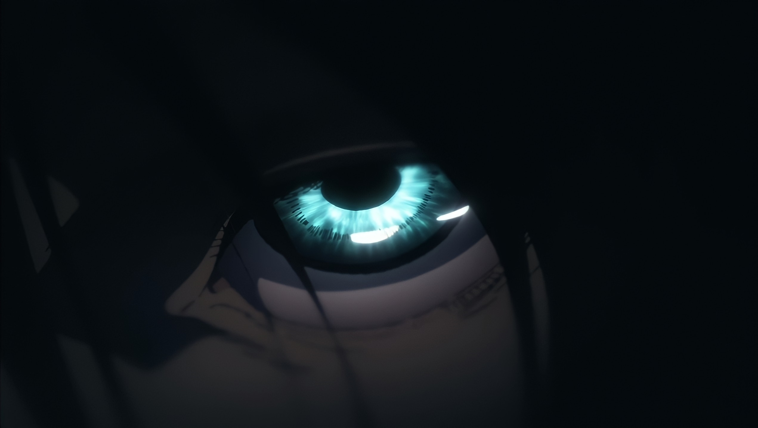 Eren Yeager's blue eye in Attack on Titan HD Wallpaper