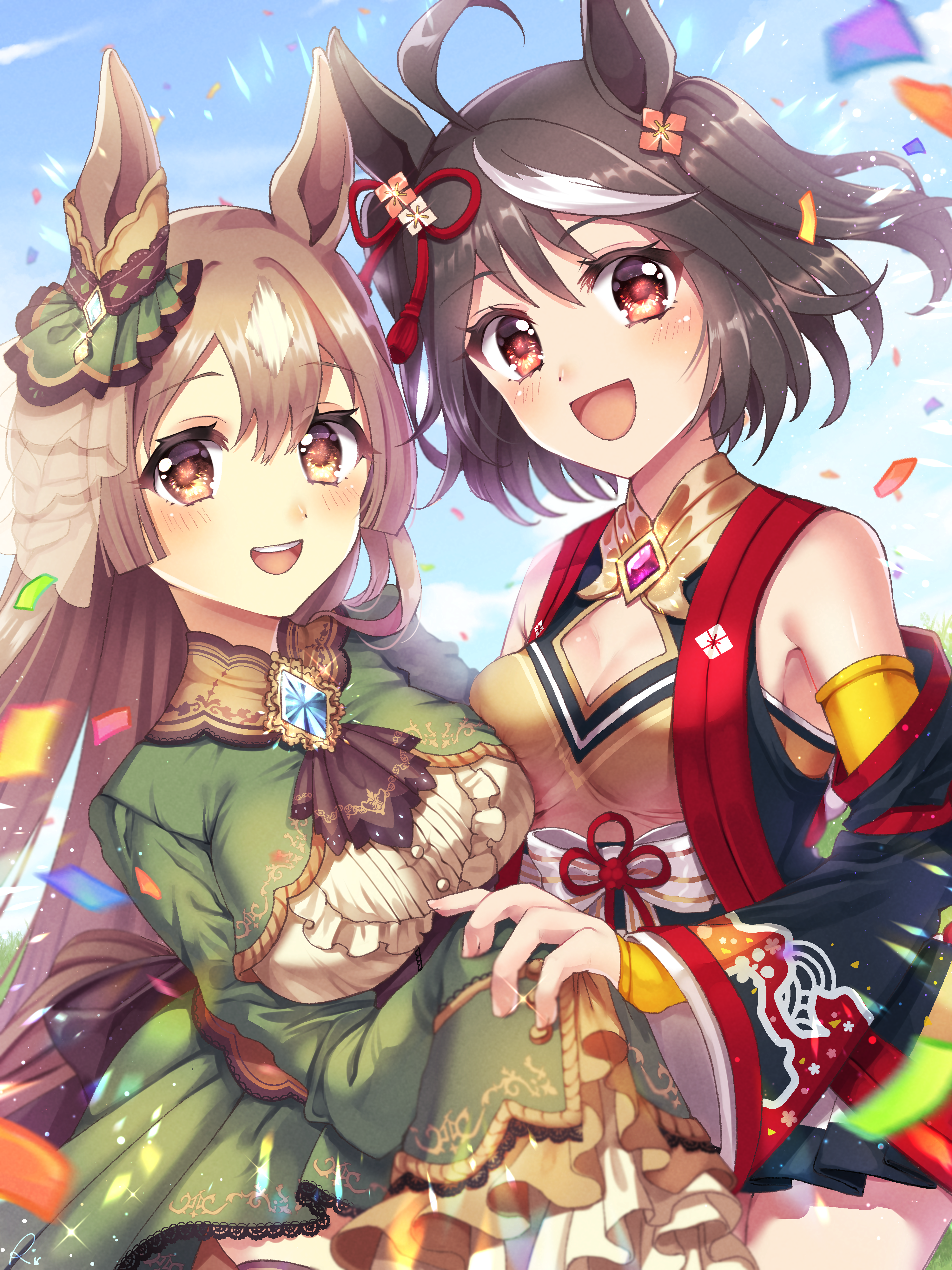 Satono Diamond and Kitasan Black from Uma Musume Pretty Derby HD Phone Wallpaper