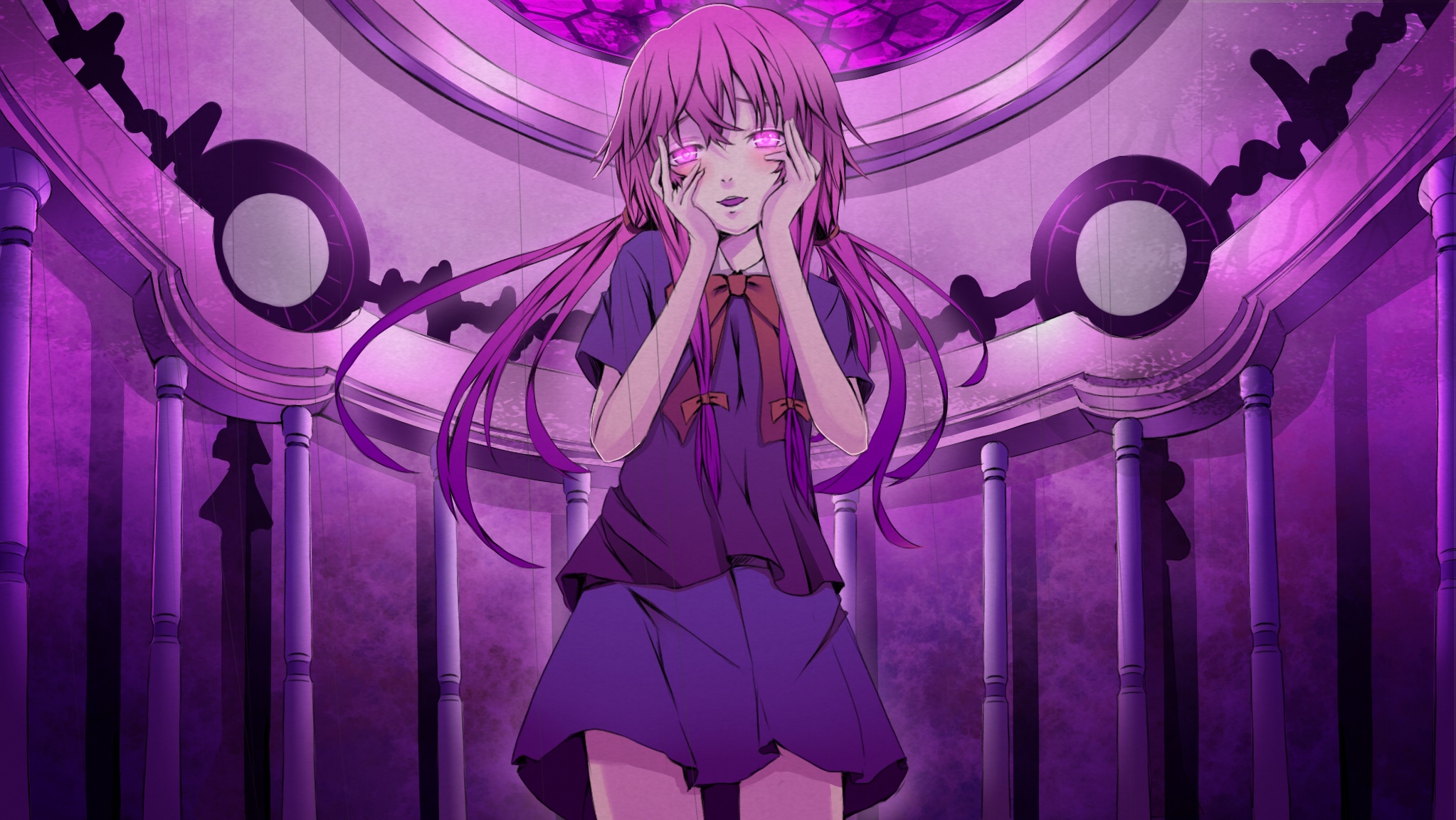 Gasai Yuno from Mirai Nikki HD Wallpaper