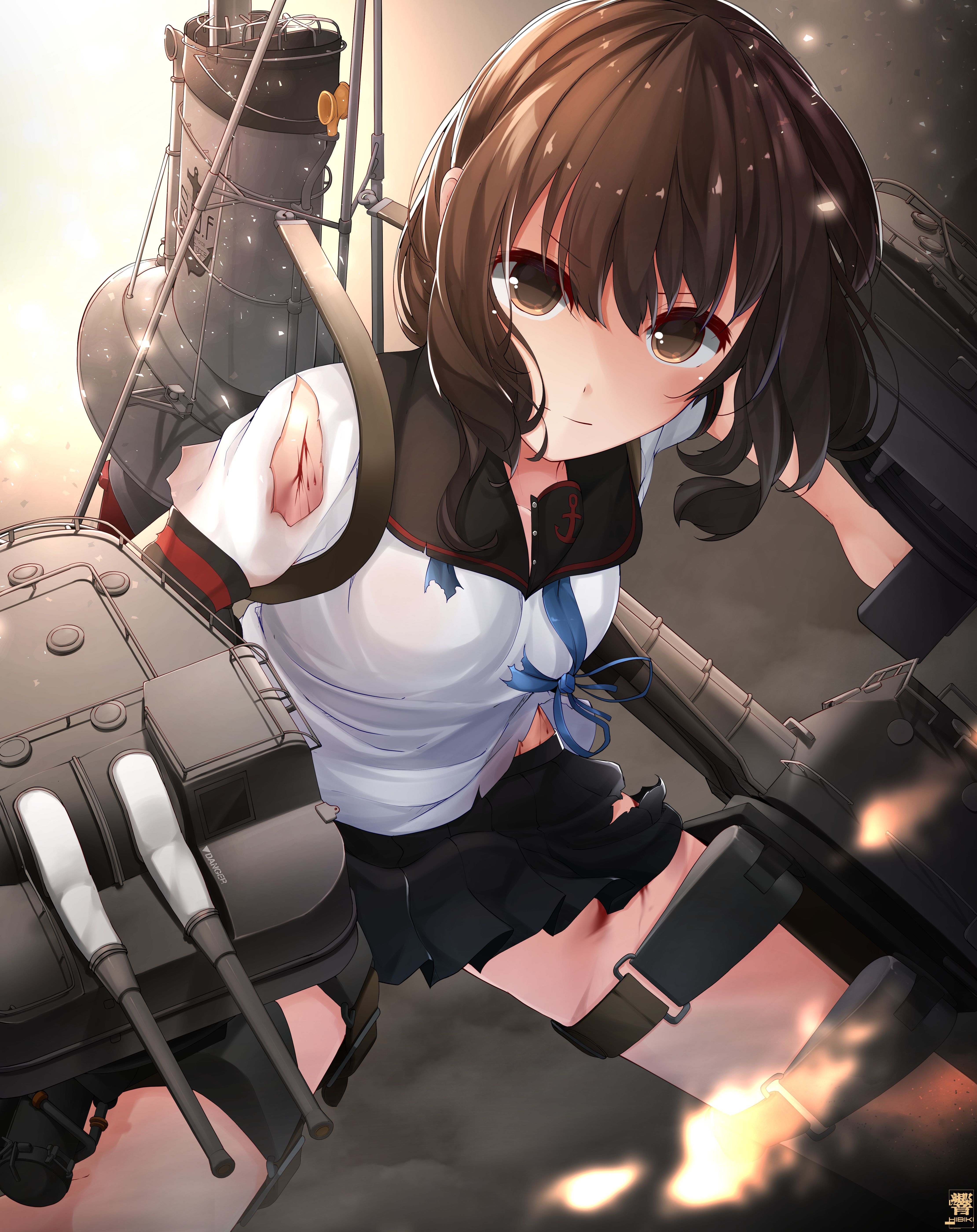 4K Fubuki from Kantai Collection fan art HD Phone Wallpaper