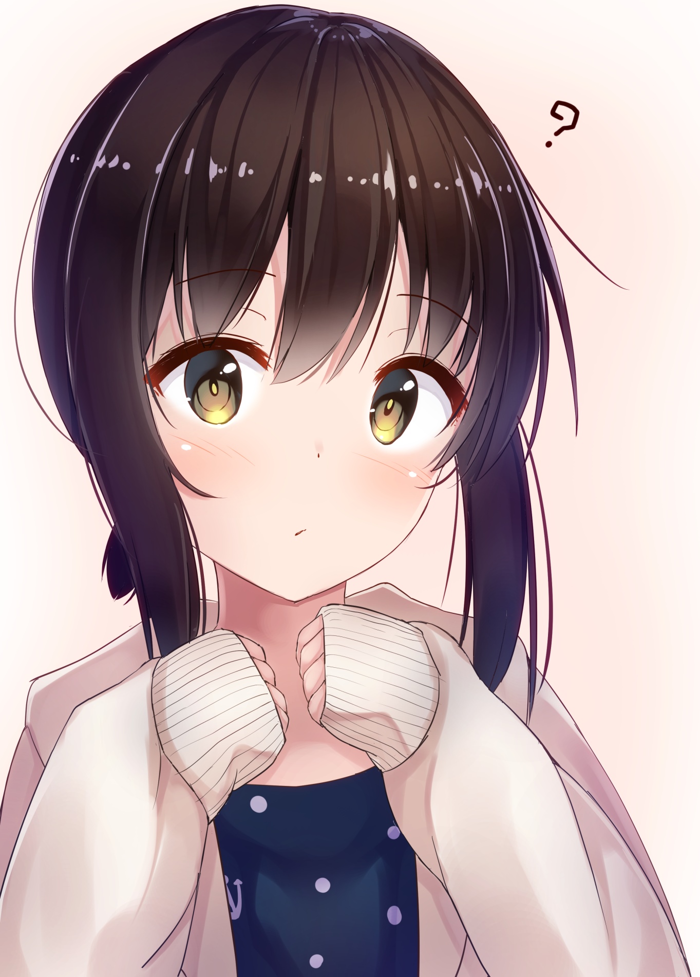 Fubuki from Kantai Collection with yellow eyes HD Phone Wallpaper