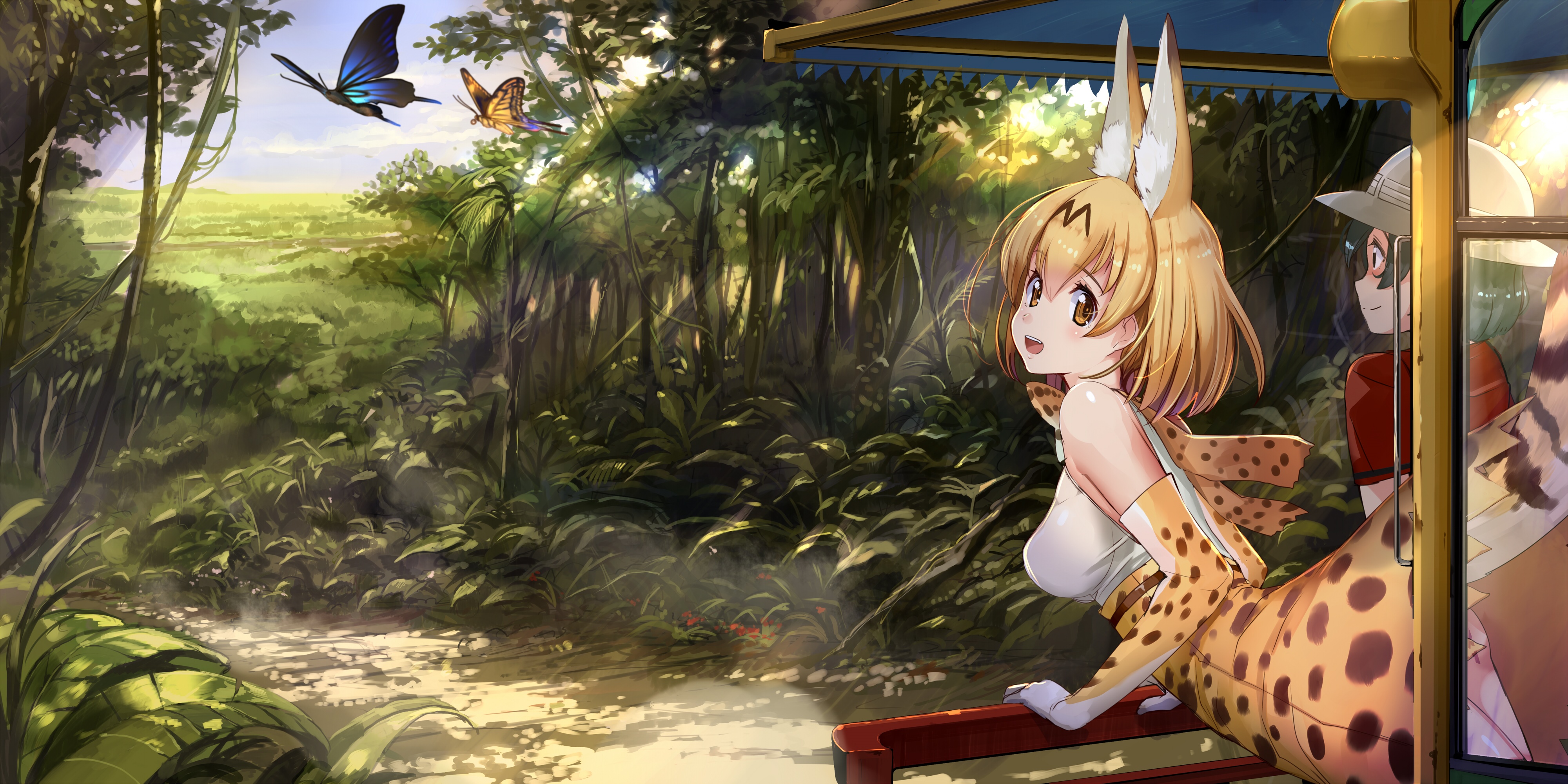 4K Serval and Kaban in Kemono Friends HD Wallpaper