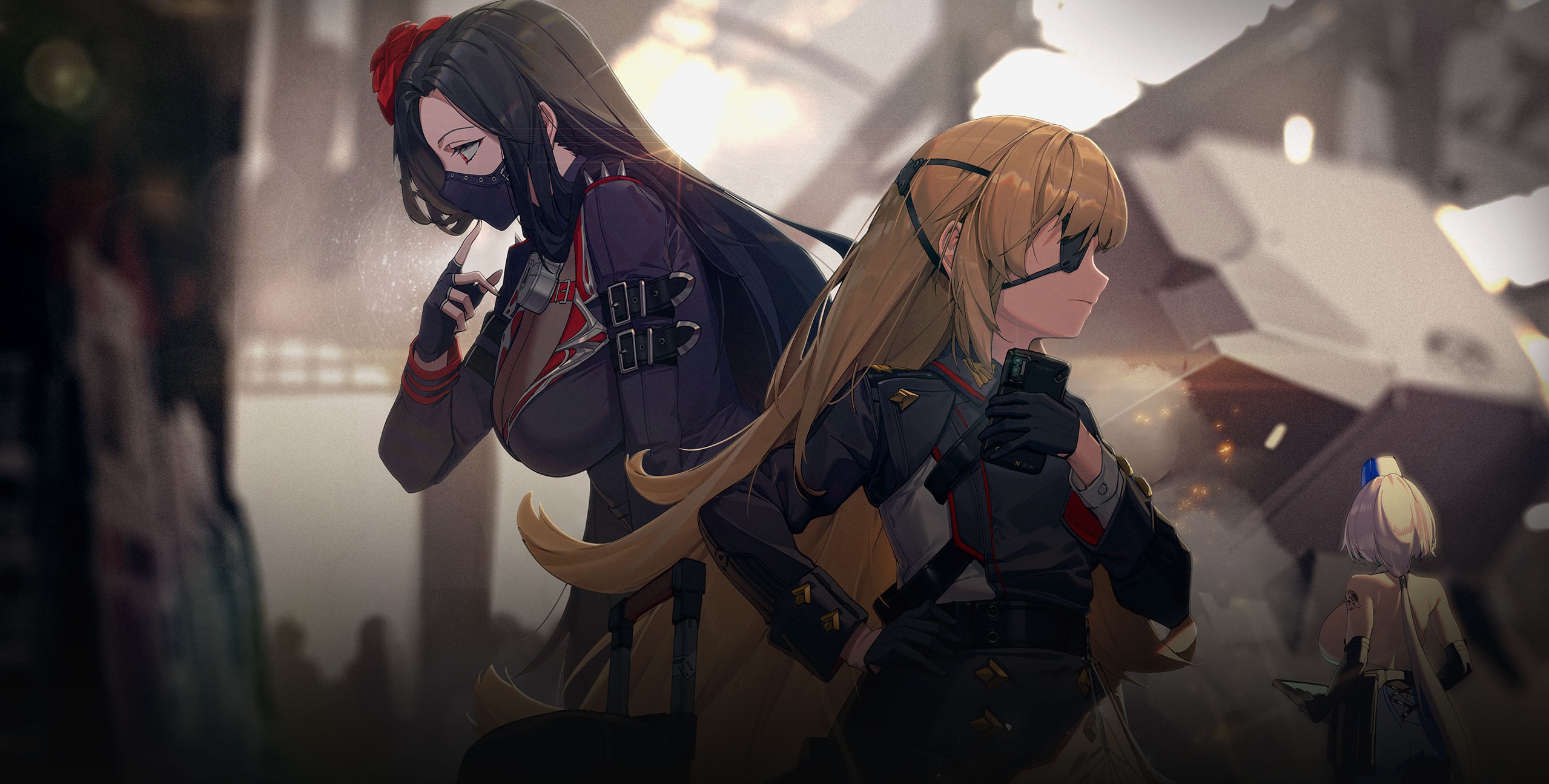 Nikke: The Goddess of Victory characters in uniform HD Wallpaper