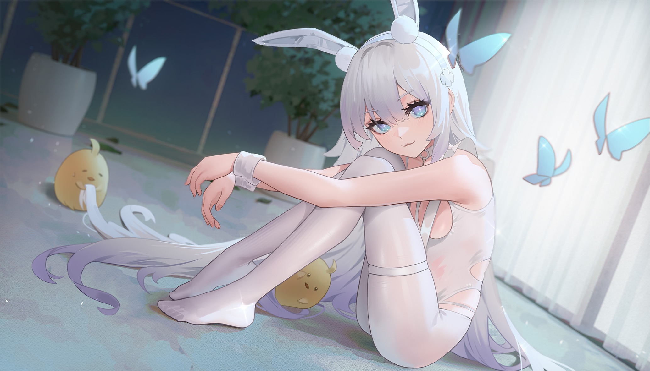 Le Malin Azur Lane Bunny Suit HD Wallpaper