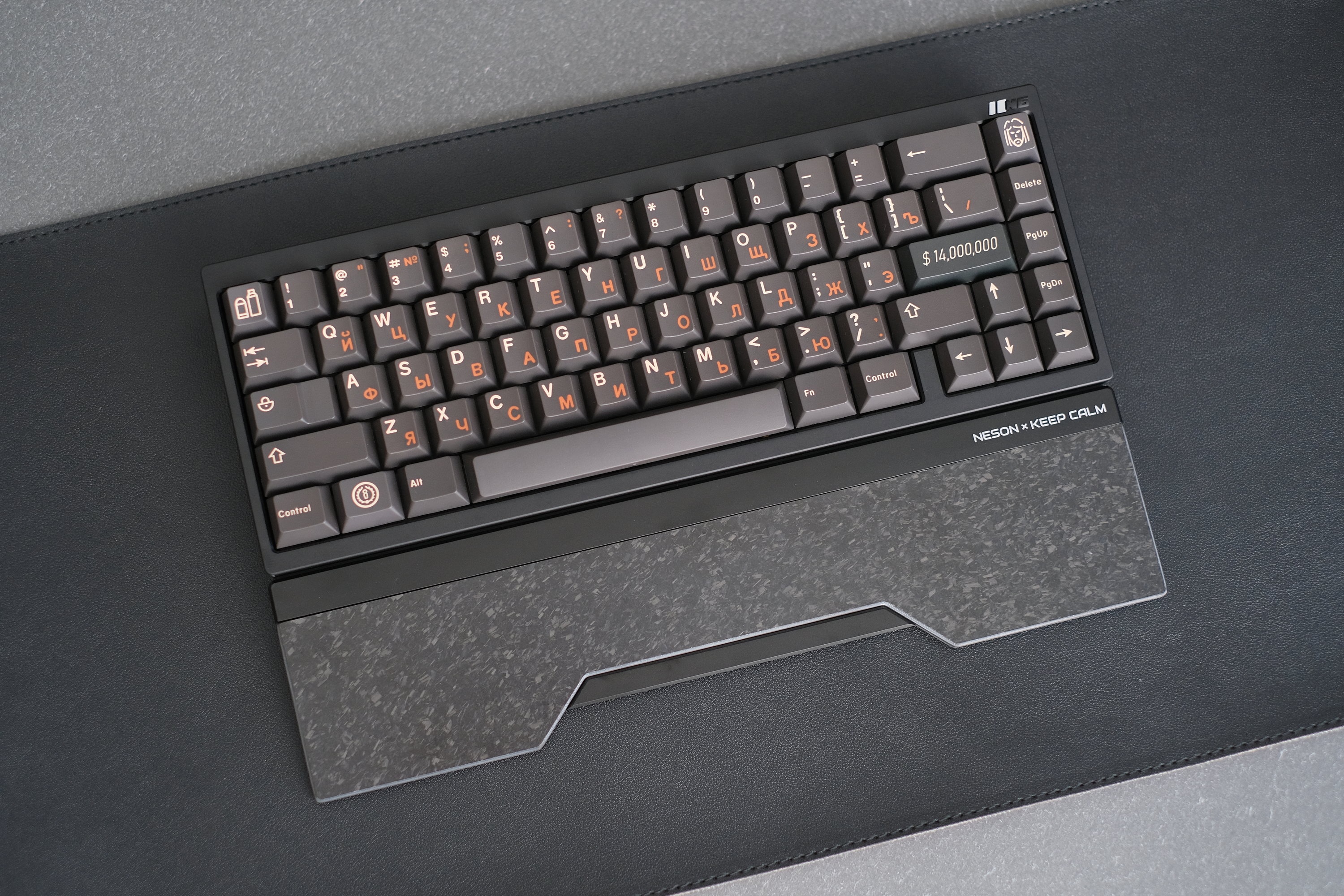 NesonDesign Mechanical Keyboard with Cyrillic Keycaps HD Wallpaper