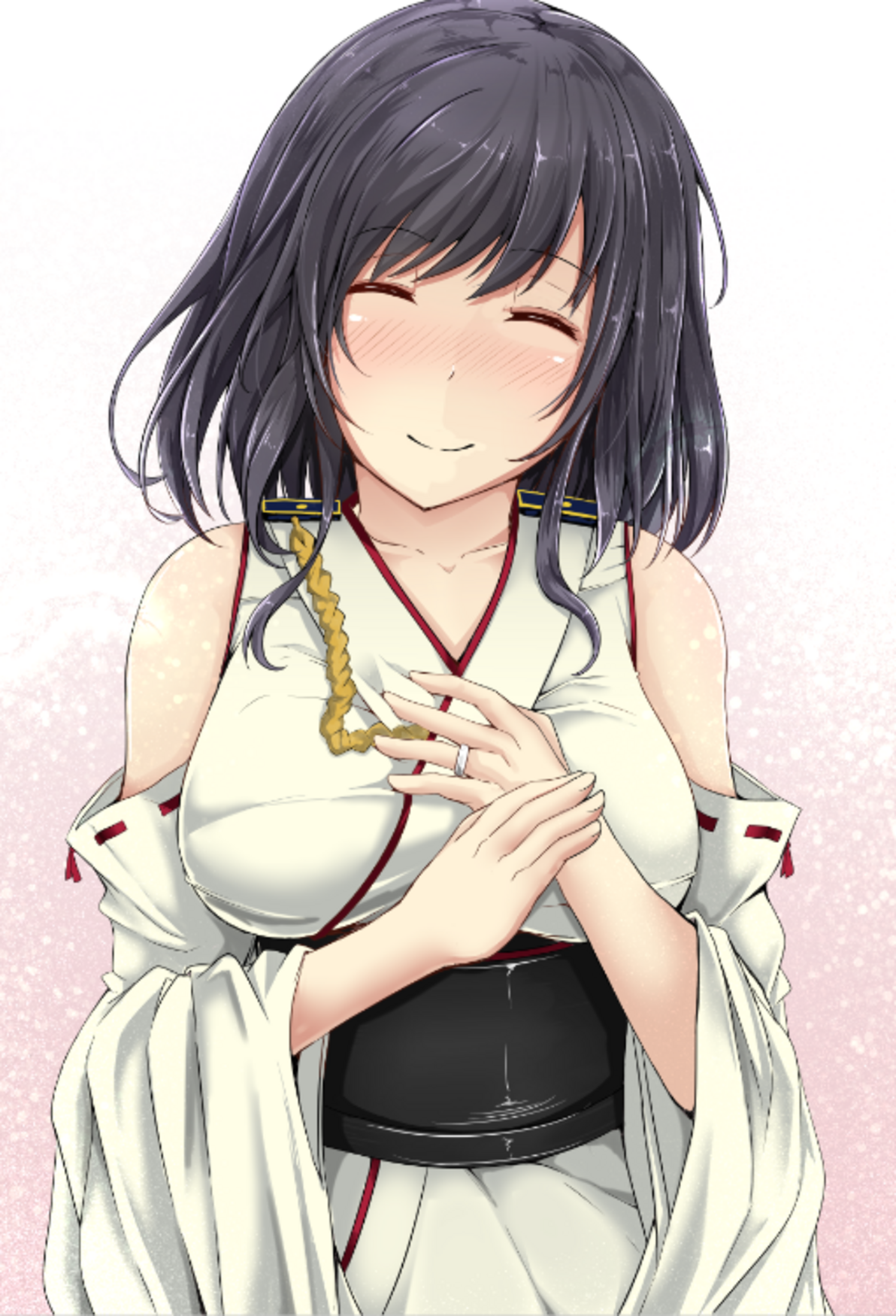 Yamashiro from Kantai Collection blushing HD Phone Wallpaper