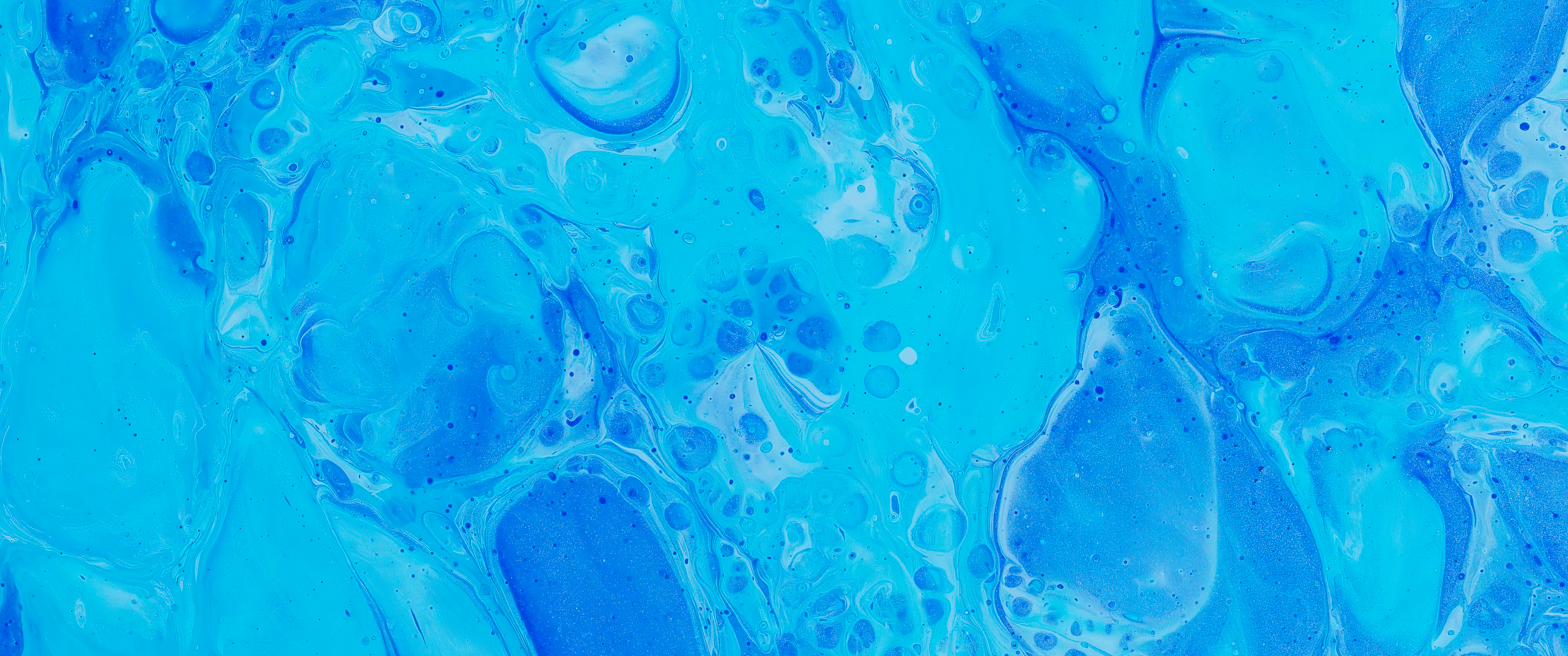 4K Abstract Blue Fluid Art HD Wallpaper