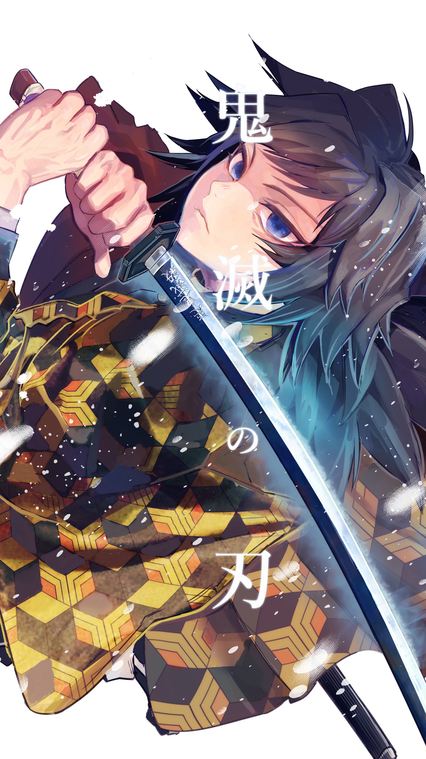 Giyu Tomioka from Kimetsu no Yaiba artwork HD Phone Wallpaper