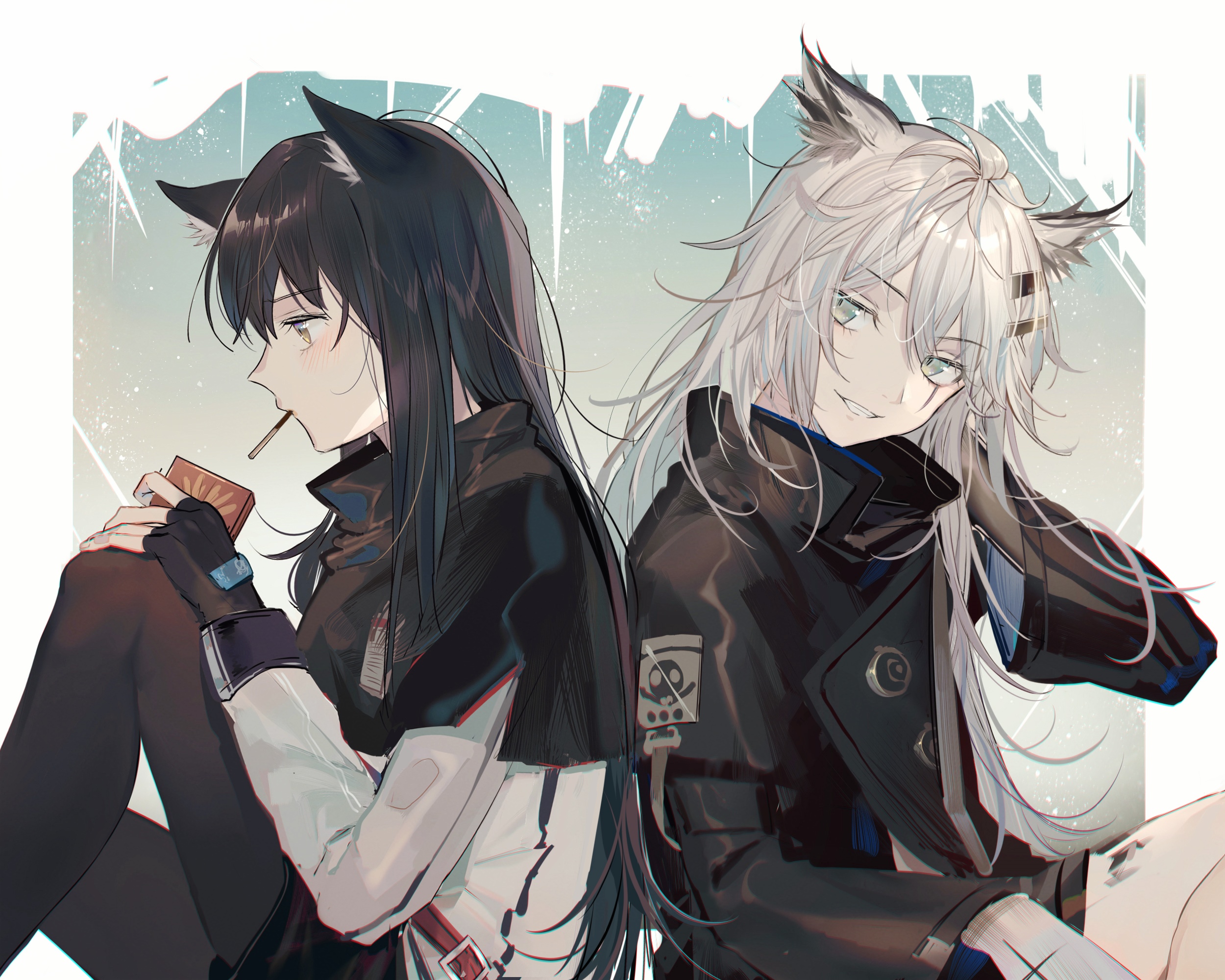Lappland and Texas from Arknights HD Wallpaper