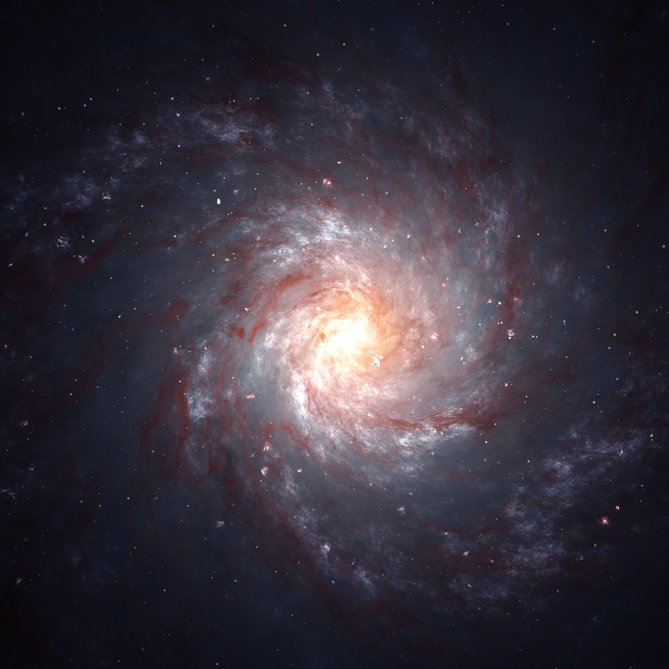 A spiral galaxy in deep space HD Wallpaper