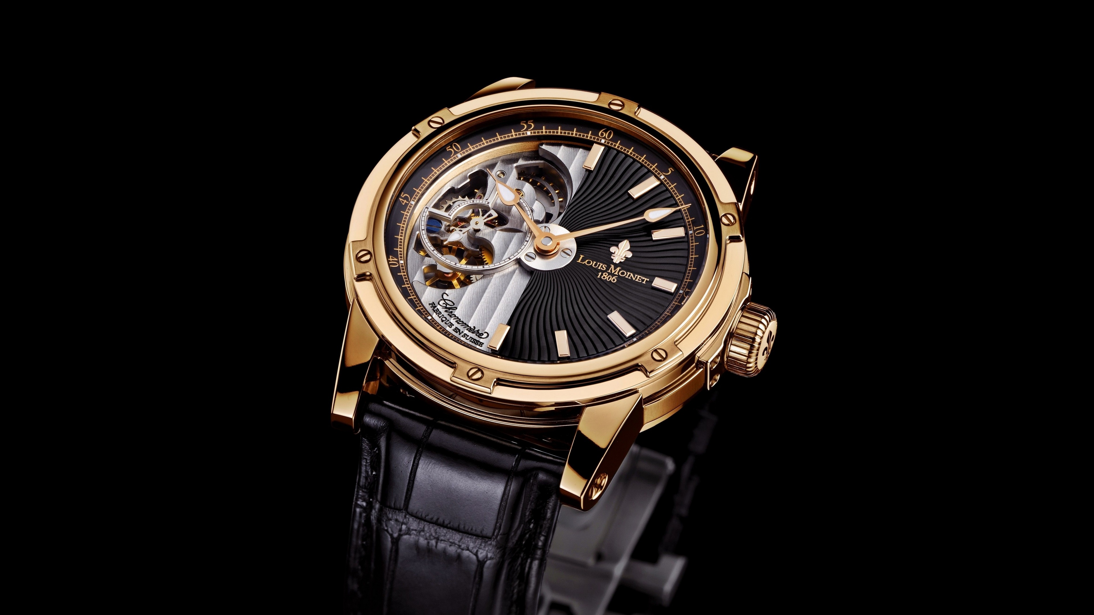 Louis Moinet 4K luxury watch HD Wallpaper