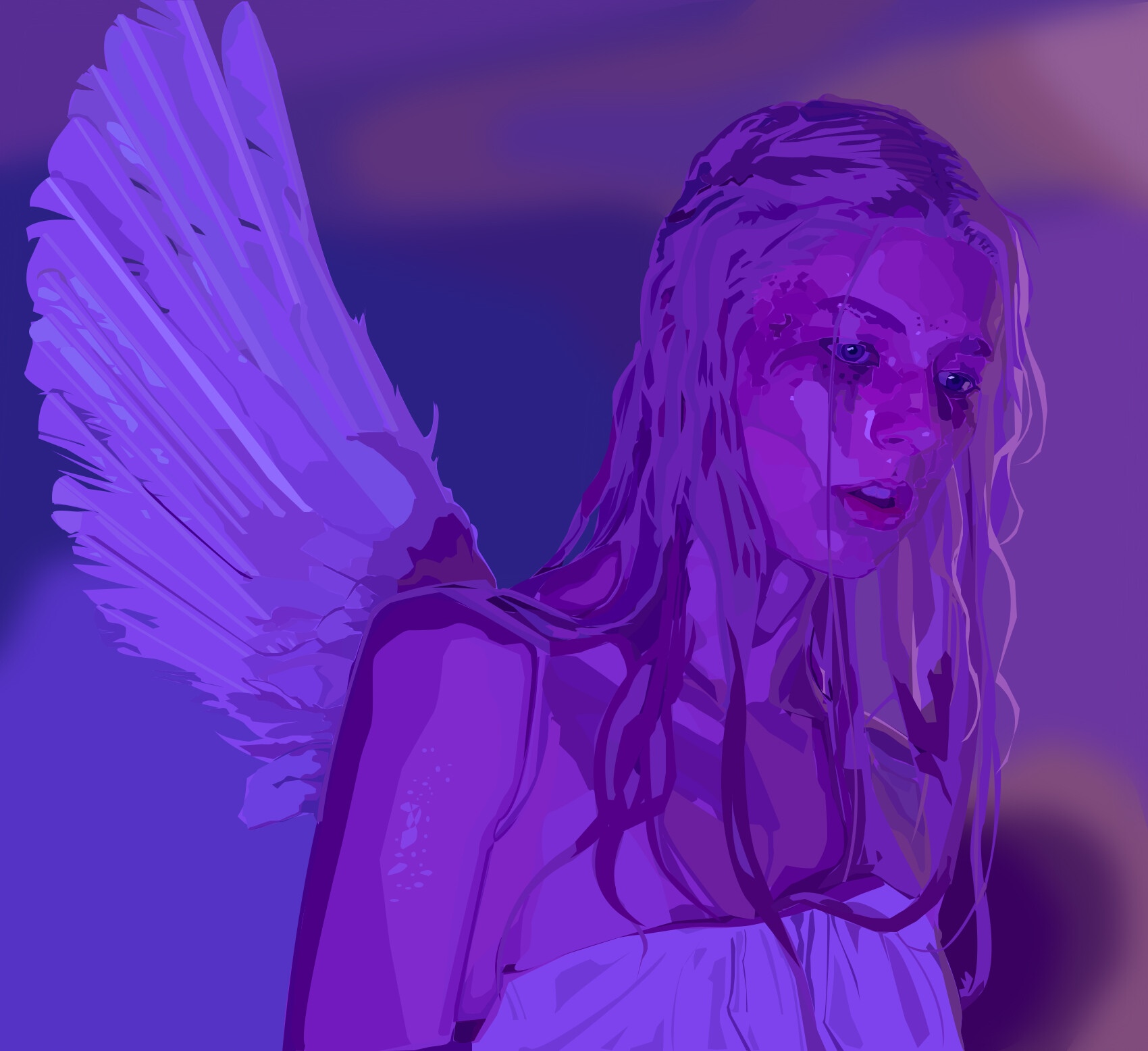 Hunter Schafer as Jules Vaughn with Wings HD Wallpaper