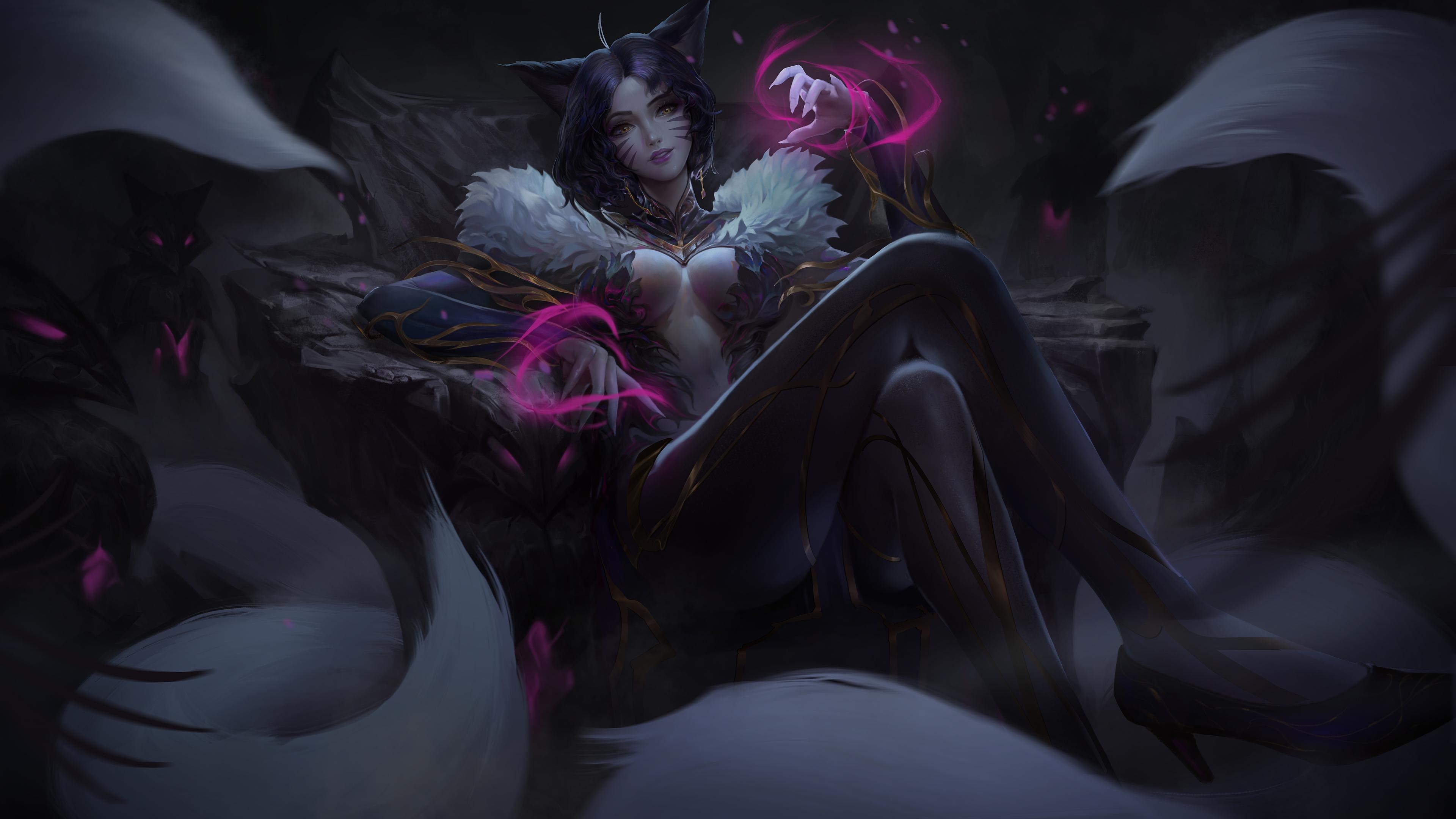 4K Ahri from League of Legends CGI HD Wallpaper