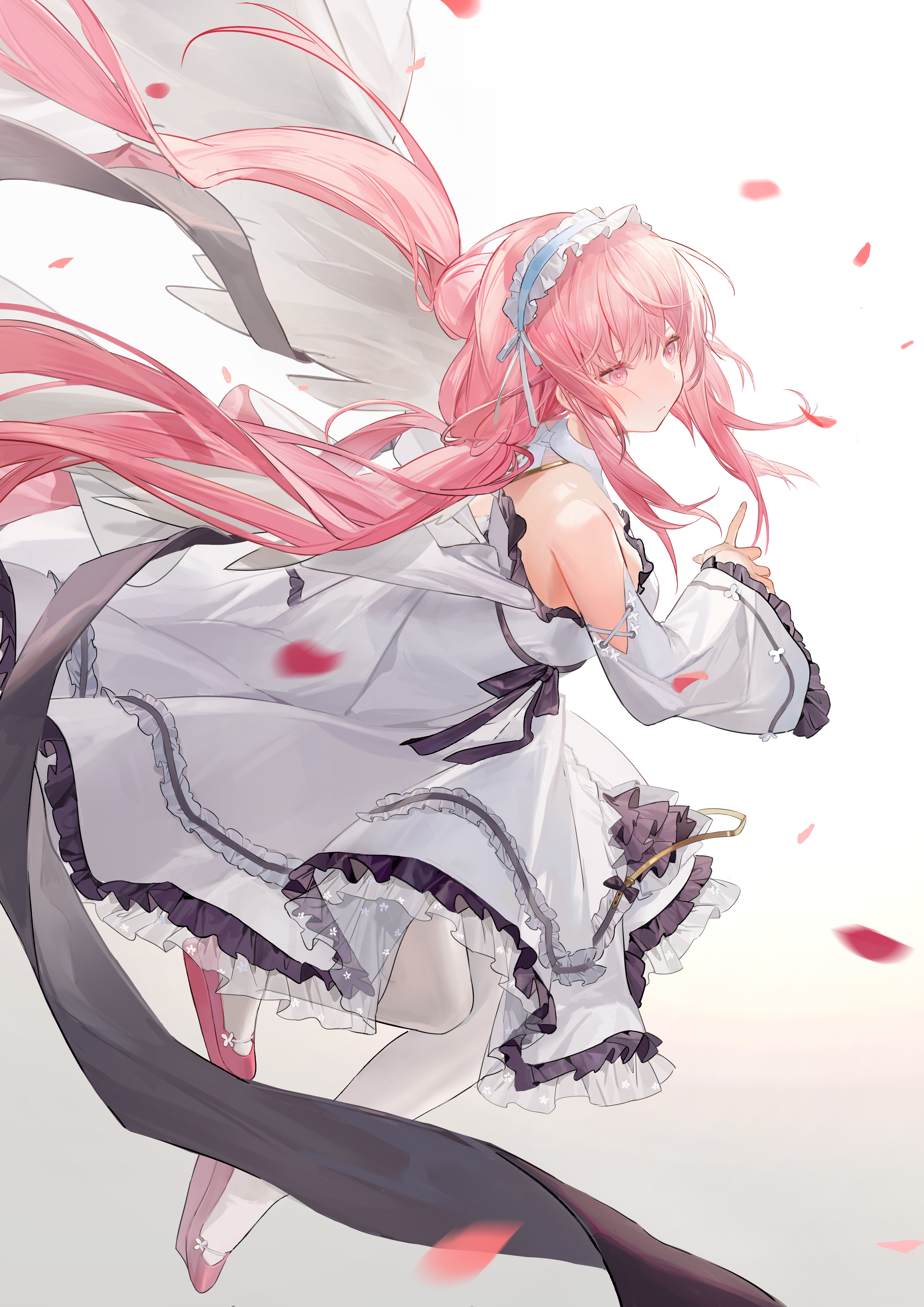 Azur Lane Perseus with pink hair and pink eyes HD Phone Wallpaper