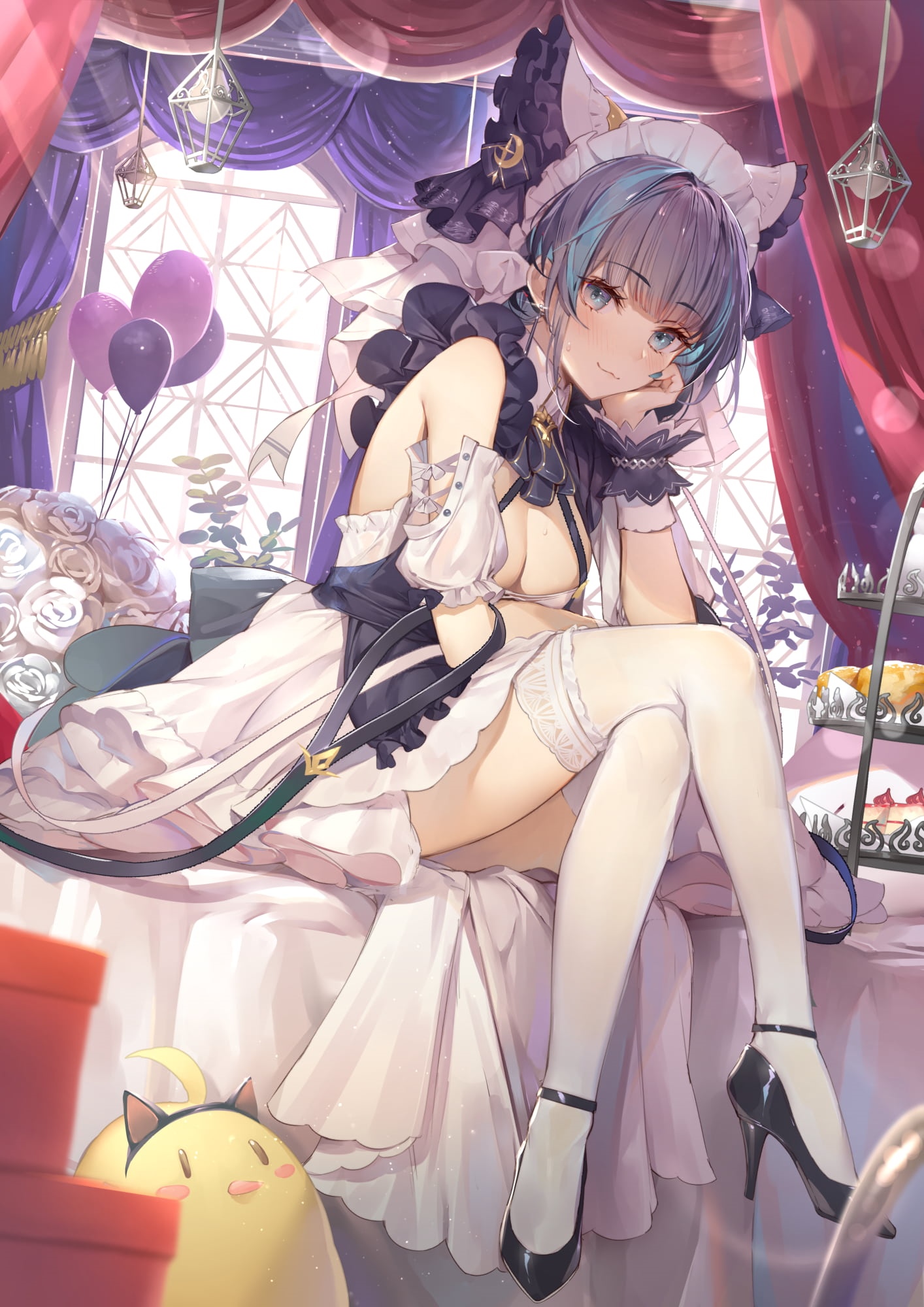 Cheshire the maid from Azur Lane HD Phone Wallpaper