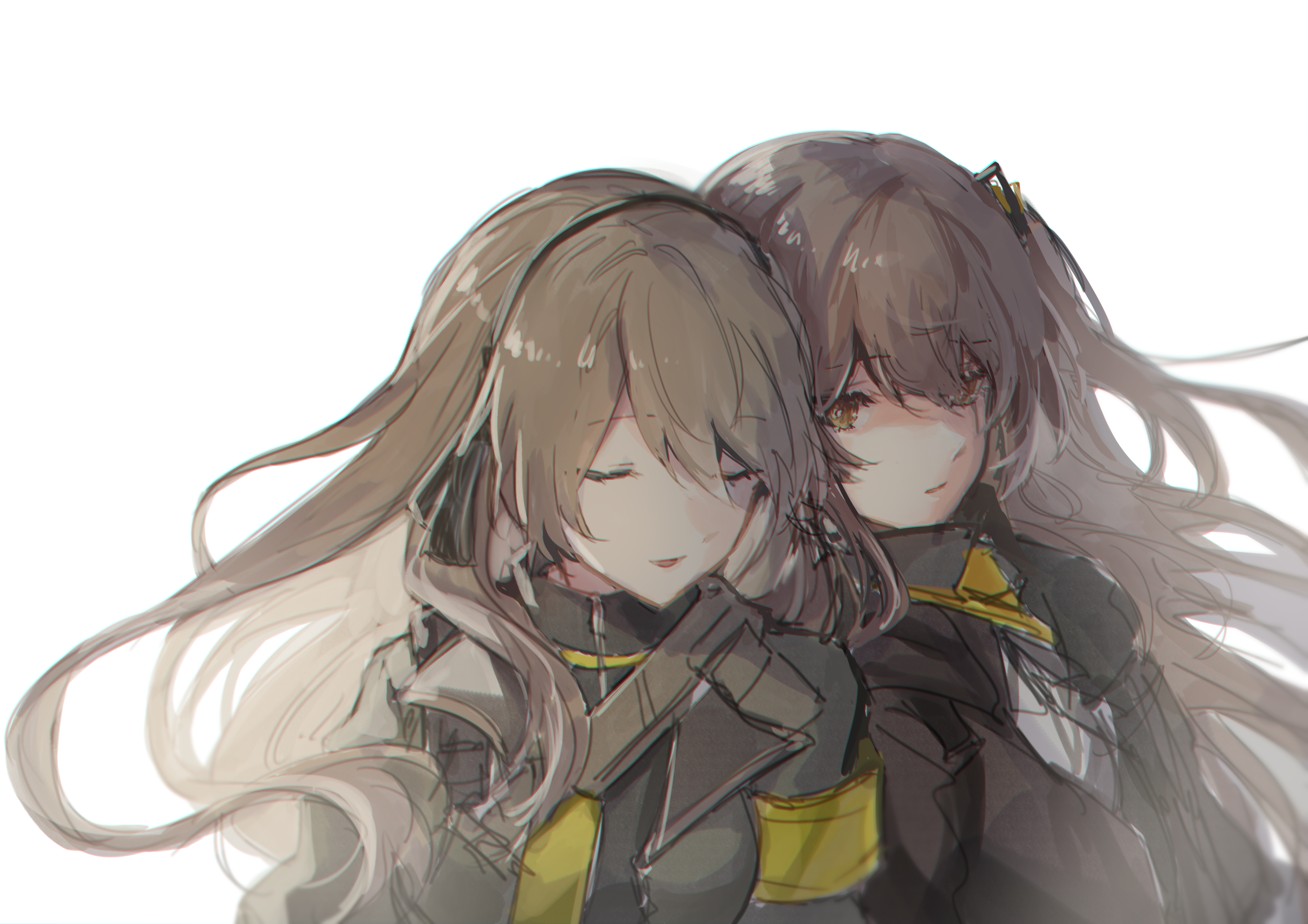 UMP40 and UMP45 from Girls Frontline fan art HD Wallpaper